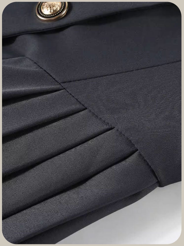 Preppy Pleats Jacket Dress