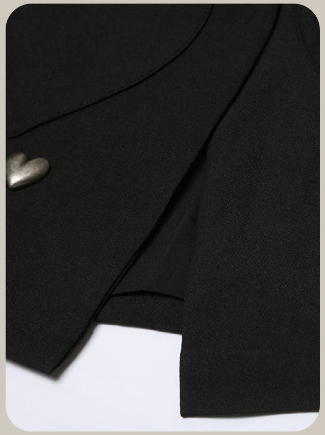 Chic Many Heart Skirt Set