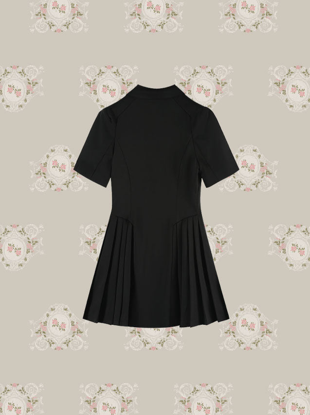 Preppy Pleats Jacket Dress