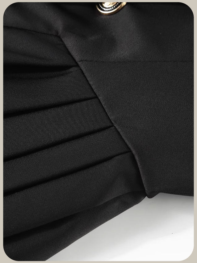 Preppy Pleats Jacket Dress