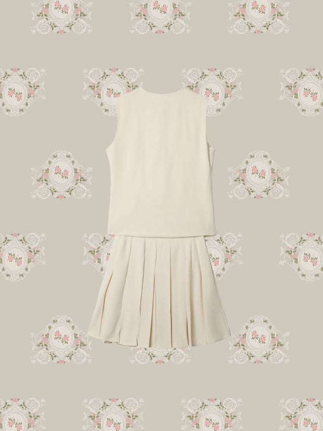 Chic Many Heart Skirt Set