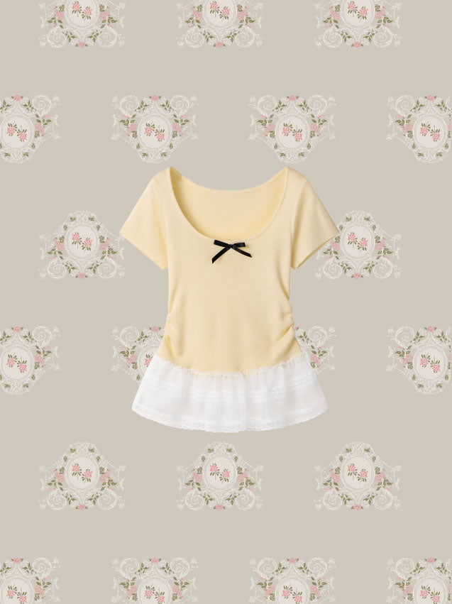 Flare Frill Ribbon Top