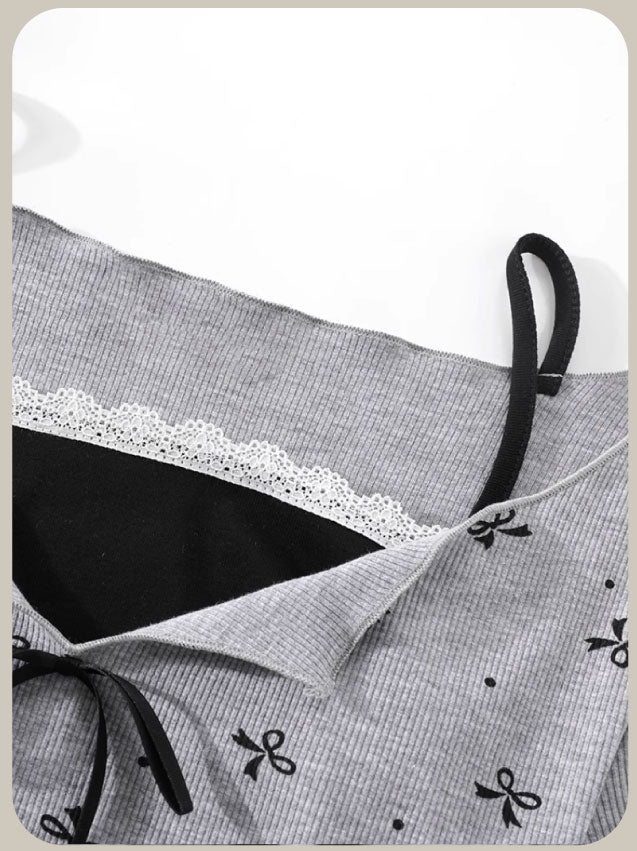 Many Ribbon Fake Onepiece