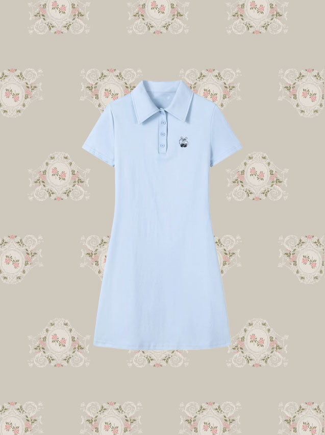 Korean Preppy T-Shirt Dress