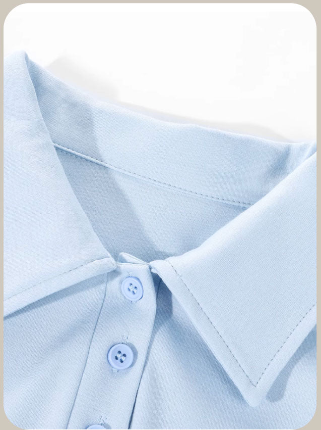 Korean Preppy T-Shirt Dress