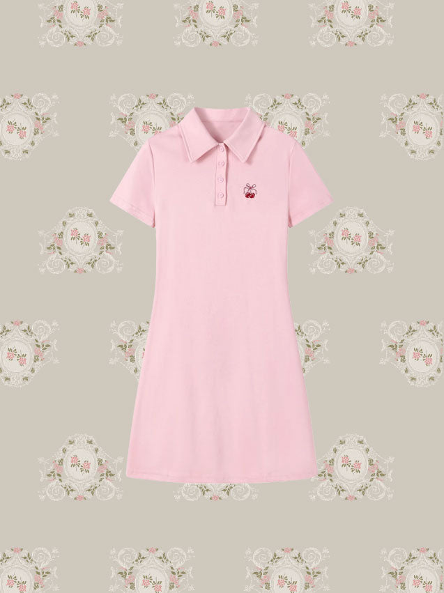 Korean Preppy T-Shirt Dress
