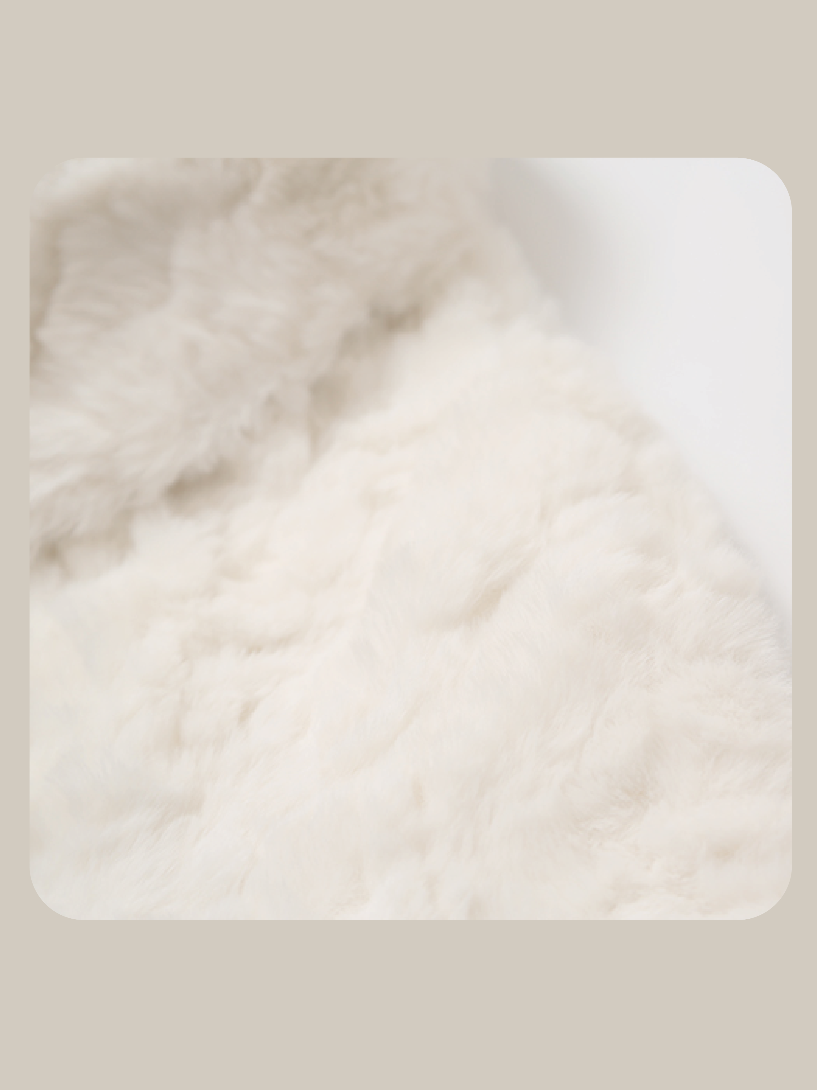 Horn Button Fur Coat