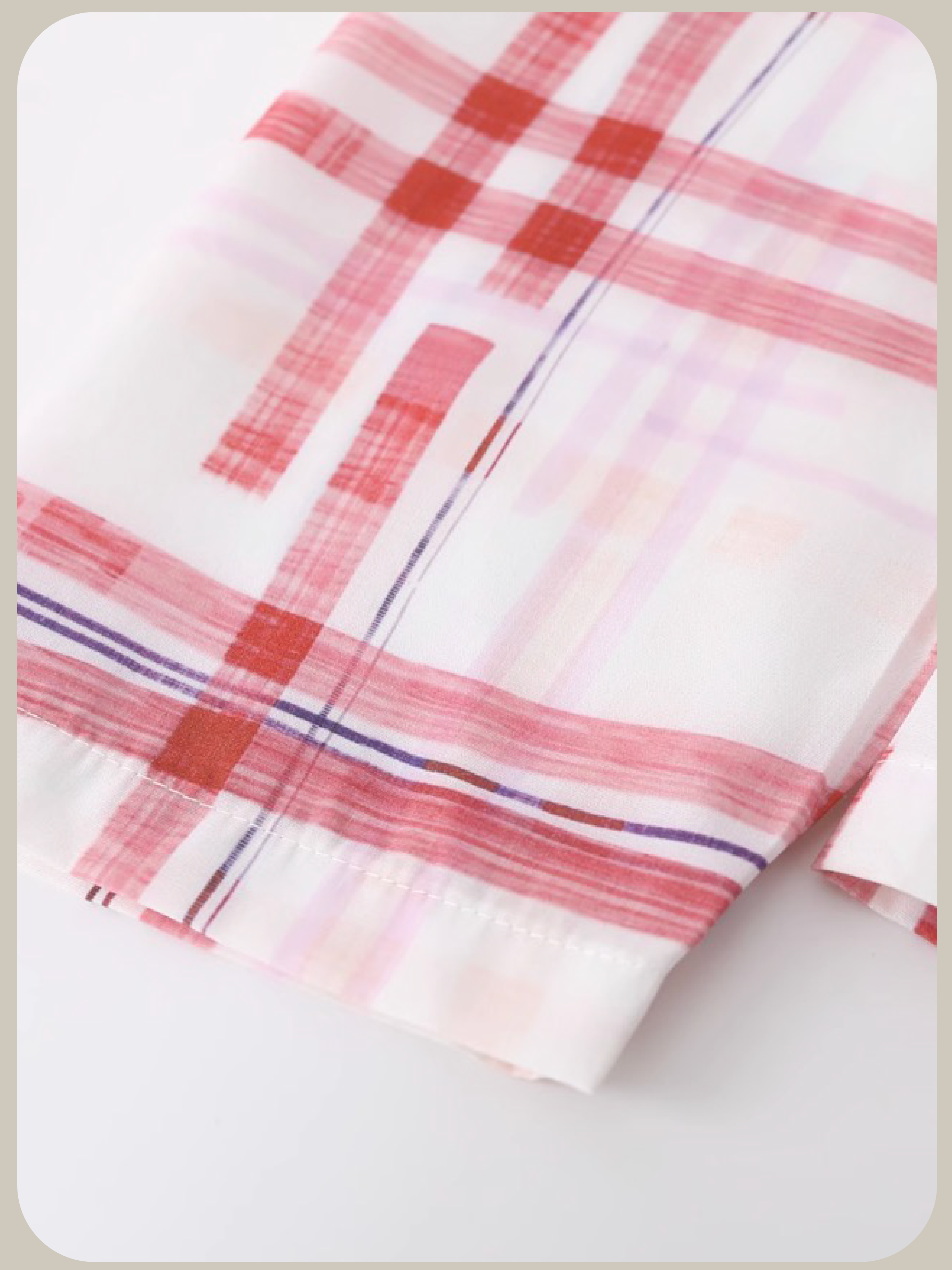 Pink Plaid Asymmetry One Piece/ピンクチェックアシンメトリーワンピース