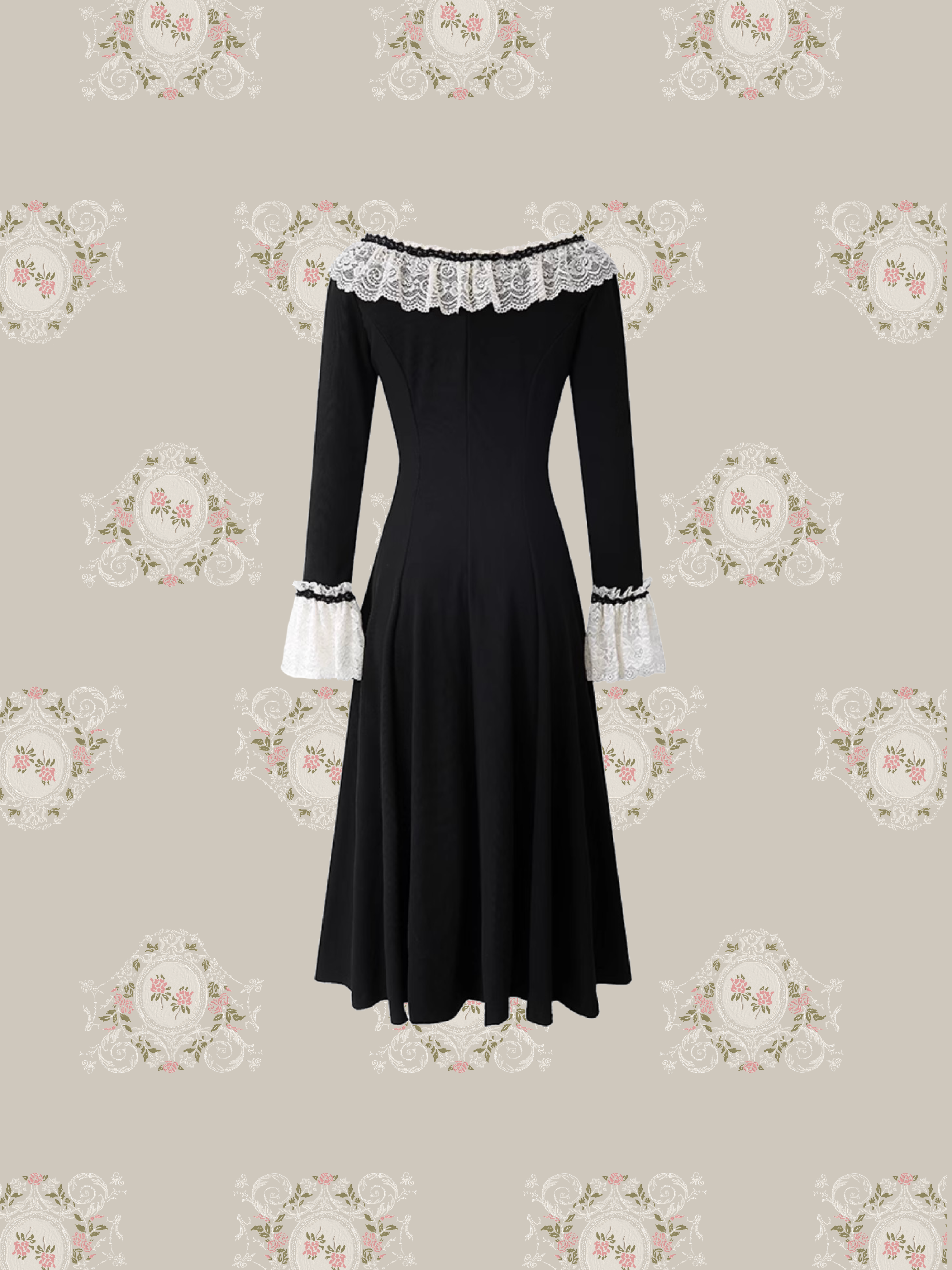 Princess Lace Deco Flare Dress/プリンセスレースデコフレアドレス