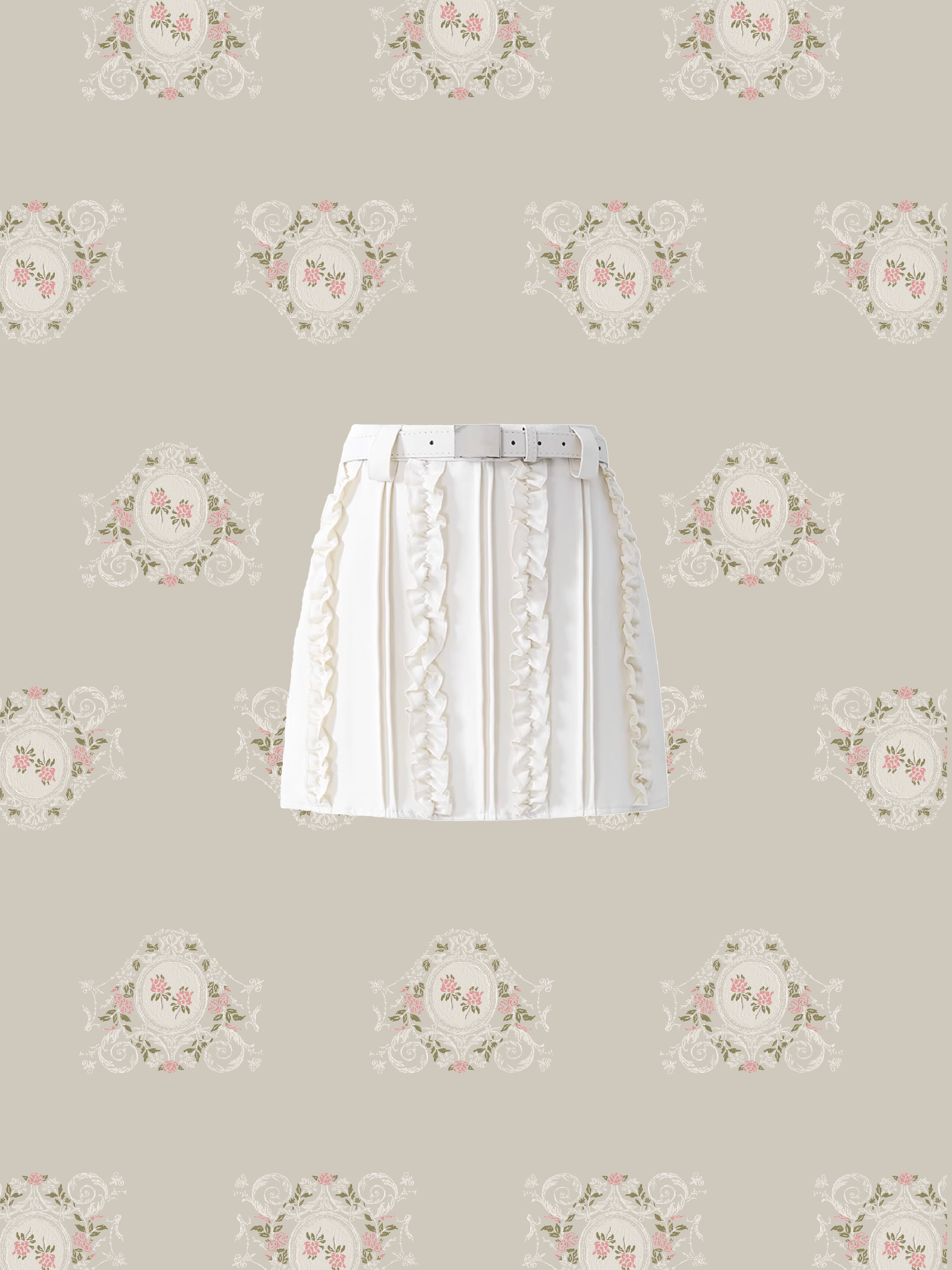 Quilted Ruffle Skirt/キルティングフリルスカート