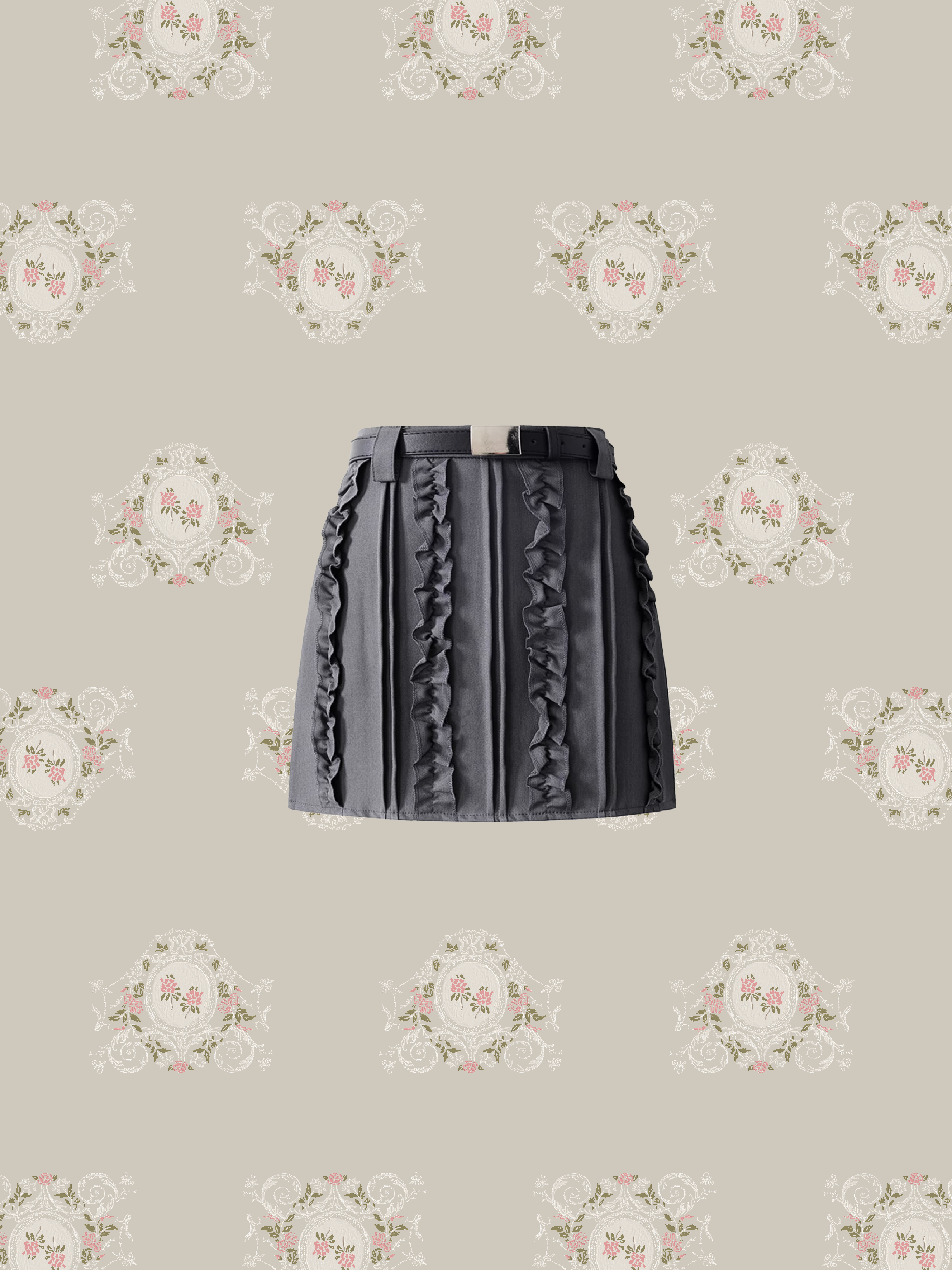 Quilted Ruffle Skirt/キルティングフリルスカート