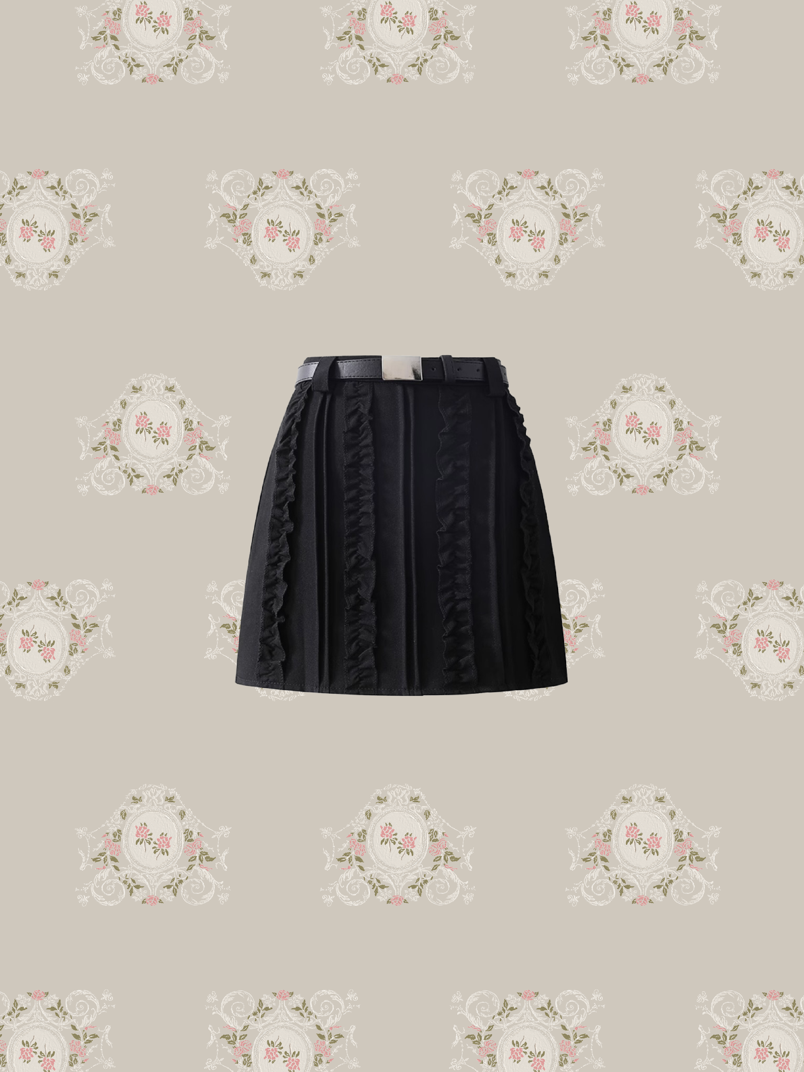 Quilted Ruffle Skirt/キルティングフリルスカート