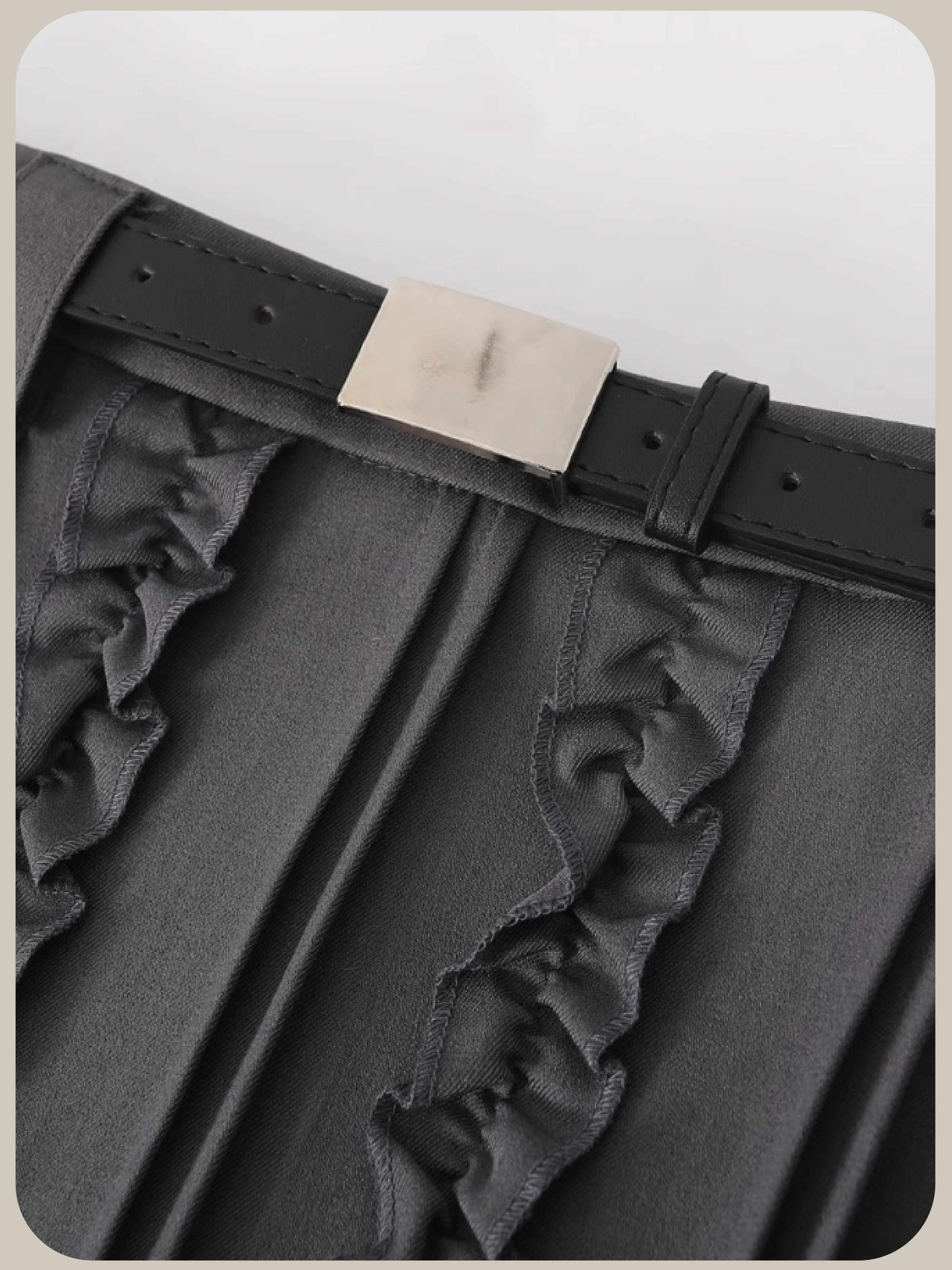 Quilted Ruffle Skirt/キルティングフリルスカート