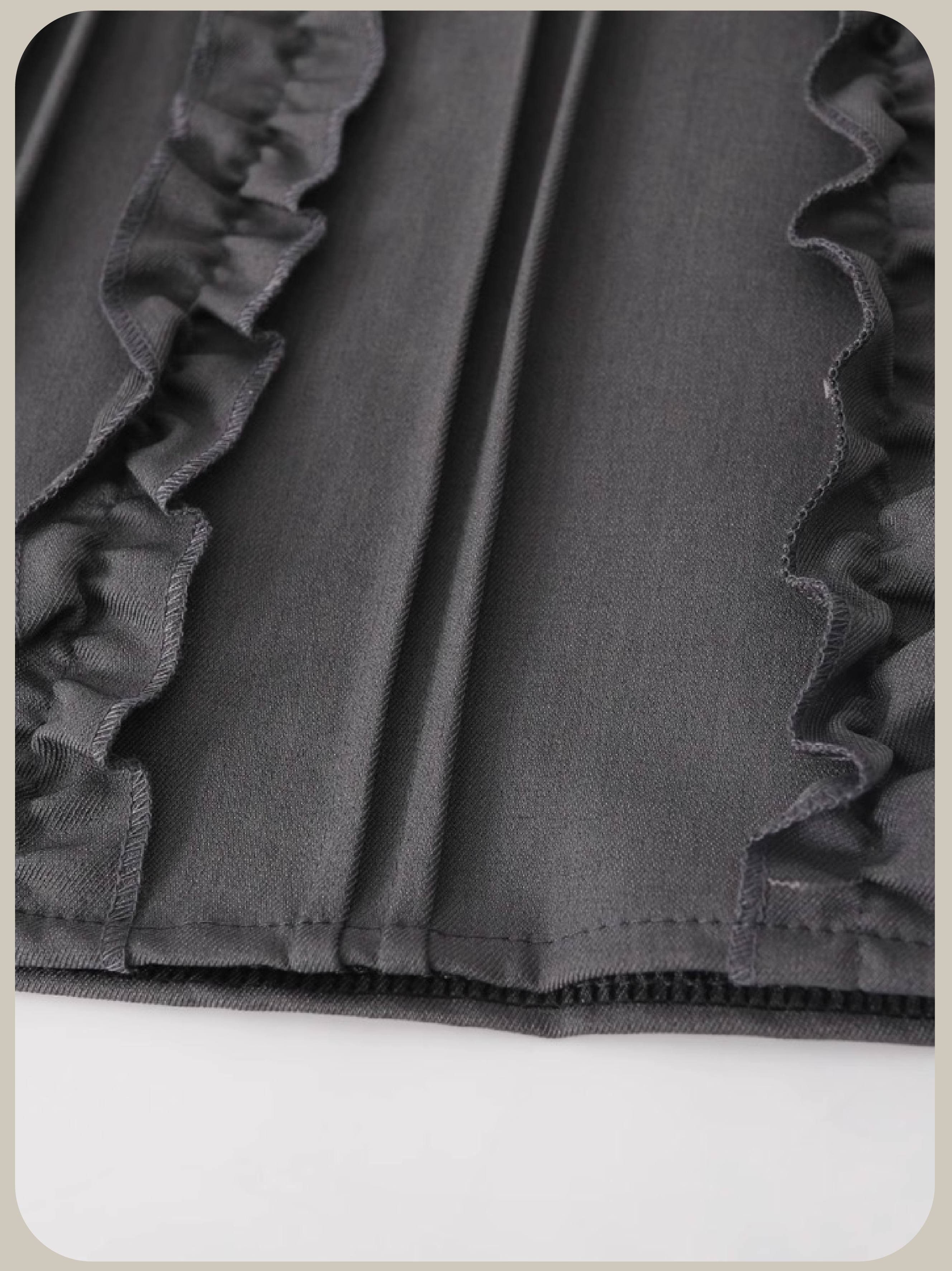 Quilted Ruffle Skirt/キルティングフリルスカート