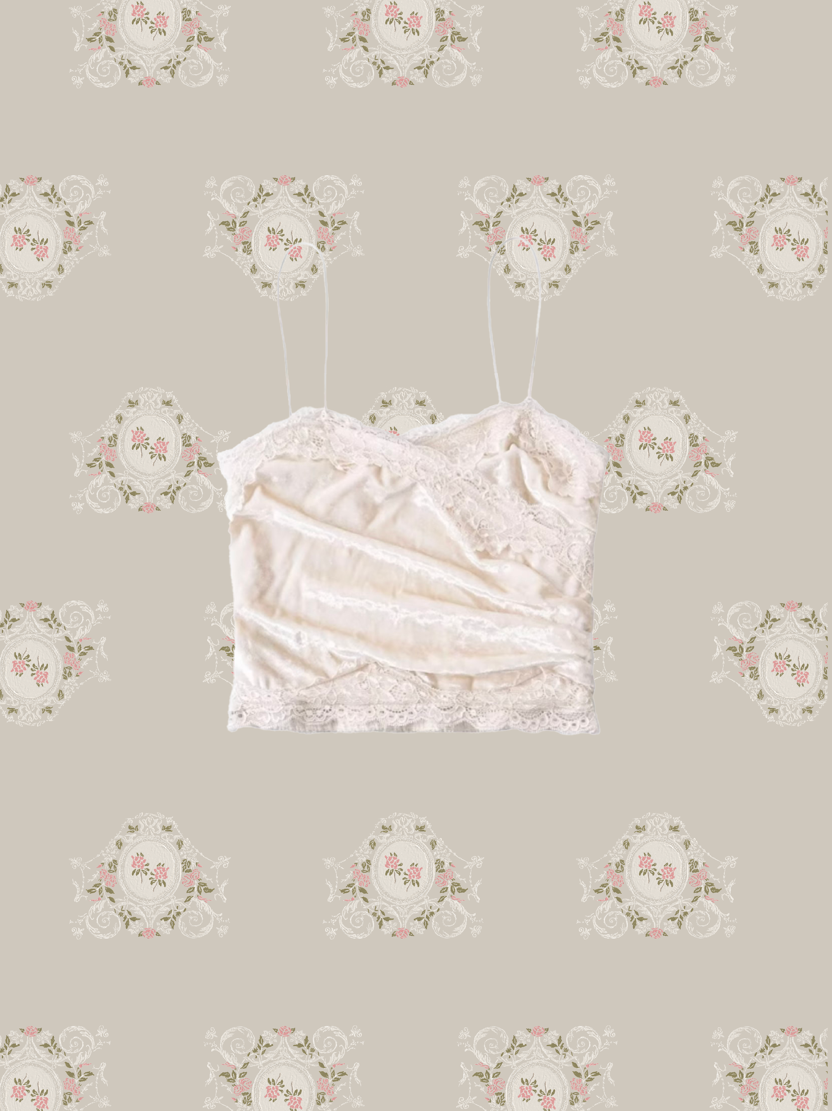 Romantic Lace Piping Cami/ロマンティックレースパイピングキャミソール