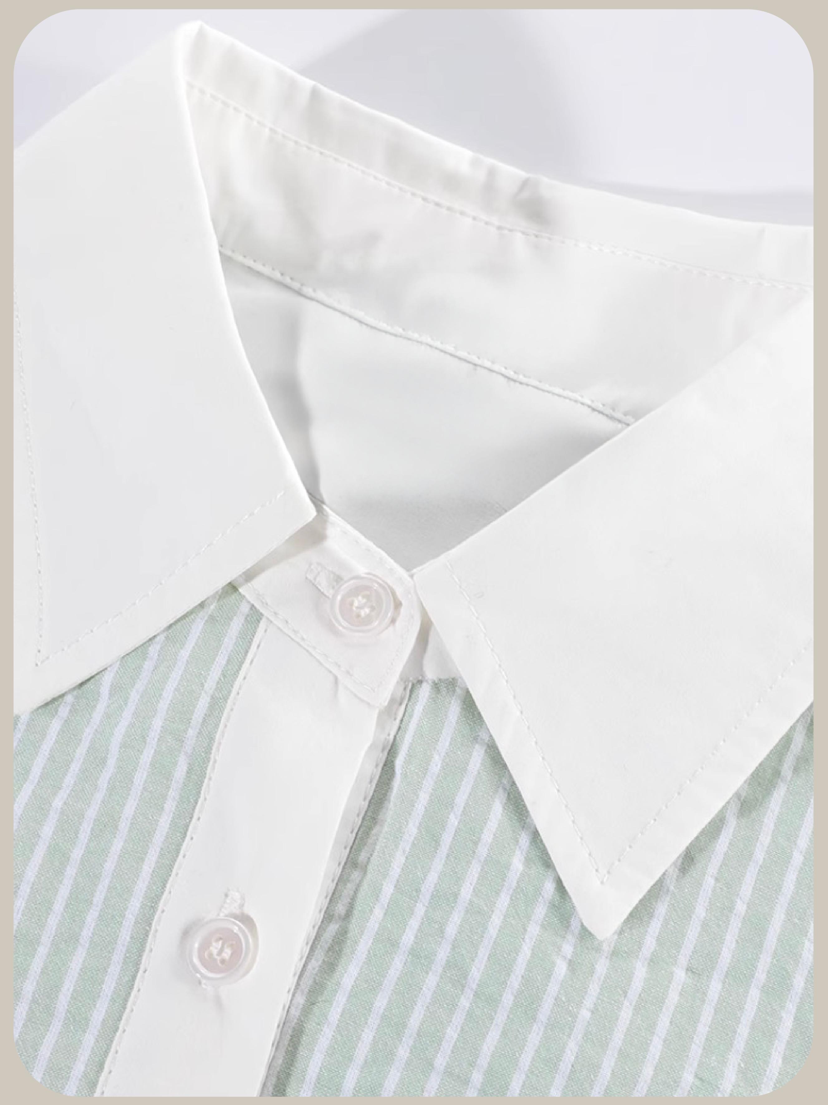 Stripe Docking Shirt/ストライプドッキングシャツ