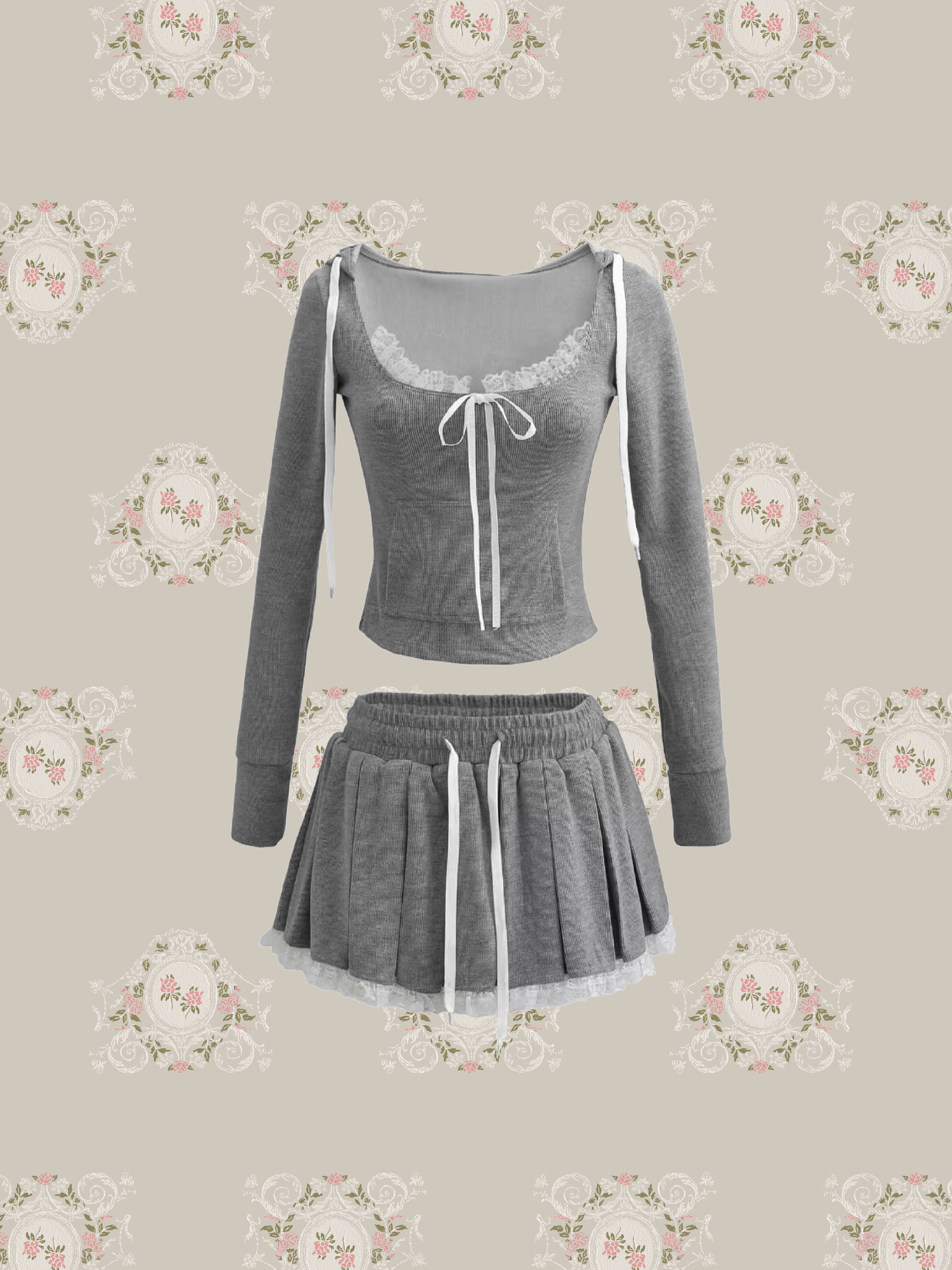 Sweet Lace Sweat Set Up/スウィートレーススウェットセットアップ