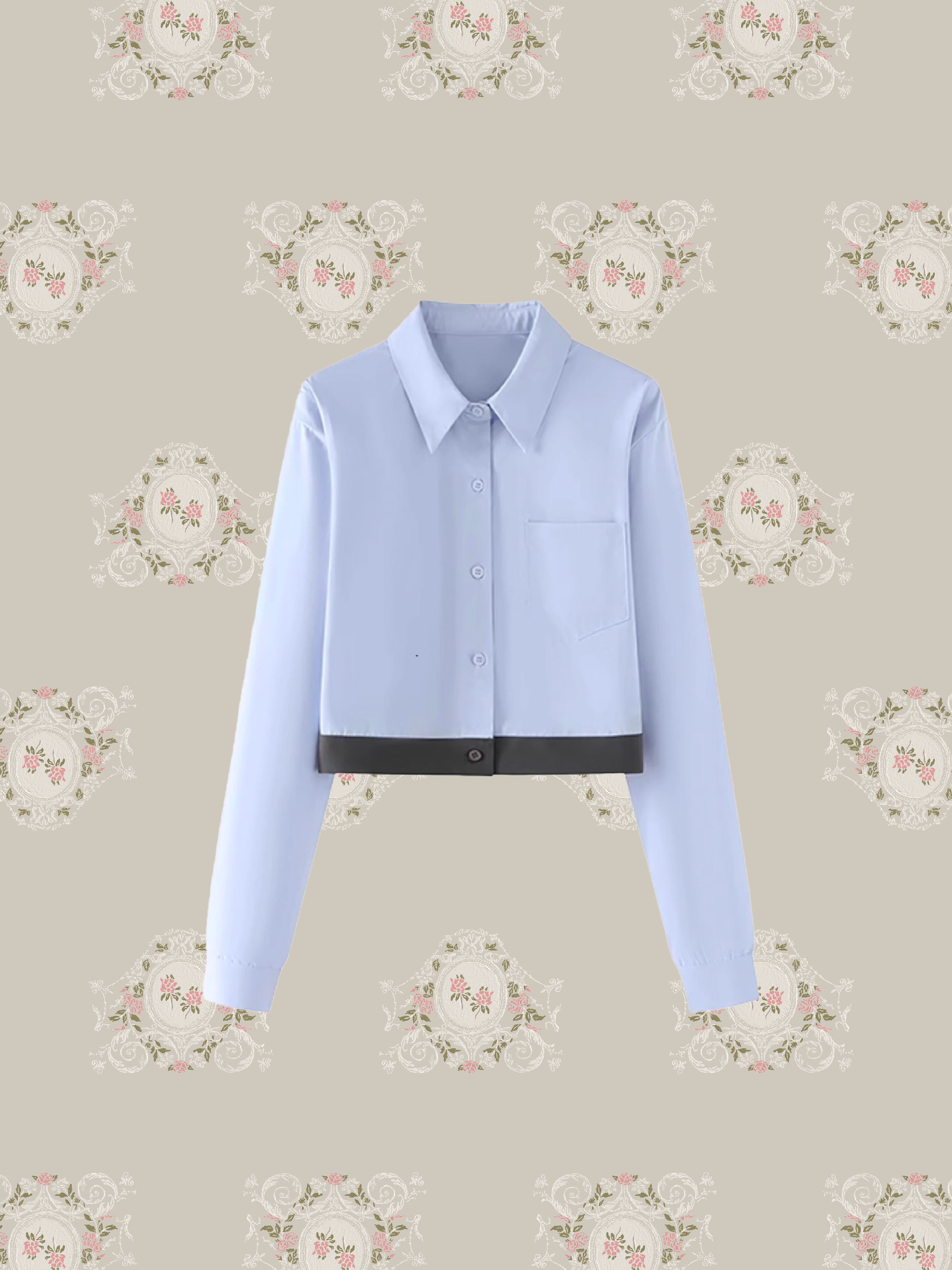 Two Tone Docking Shirt/ツートンドッキングシャツ