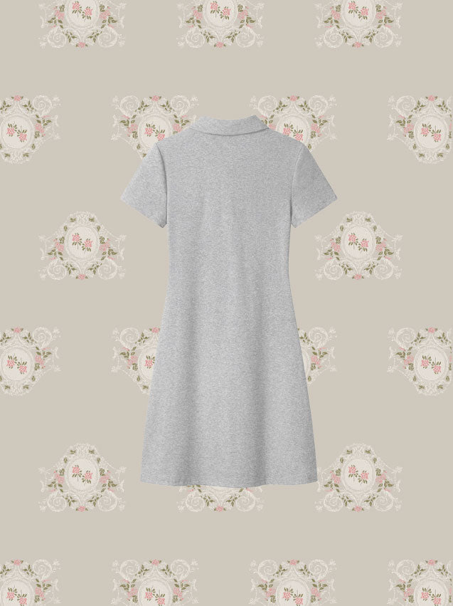 Polo Bow A-Line Dress