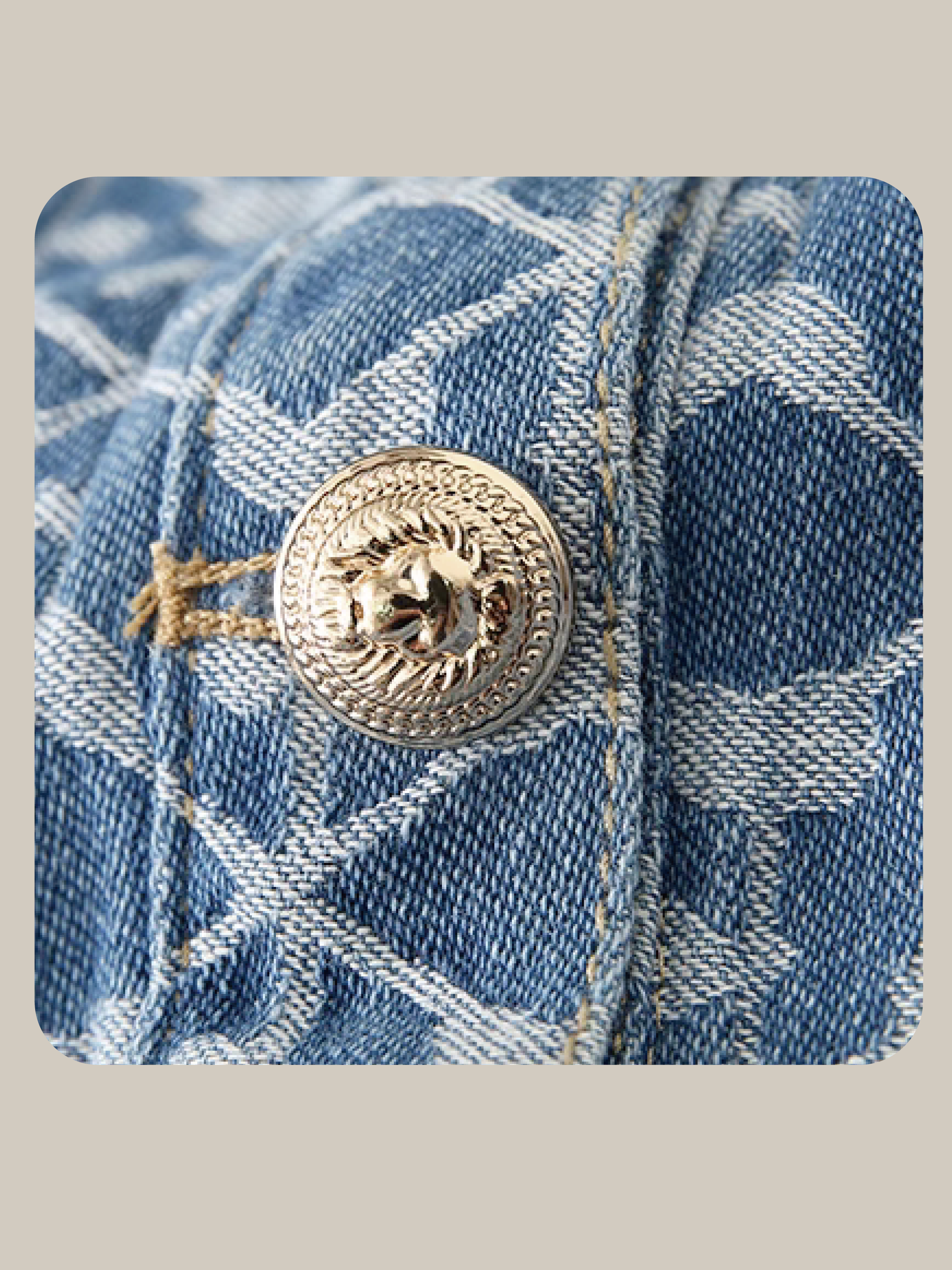 Pattern Denim Design Dress / パターンデニムデザインワンピース