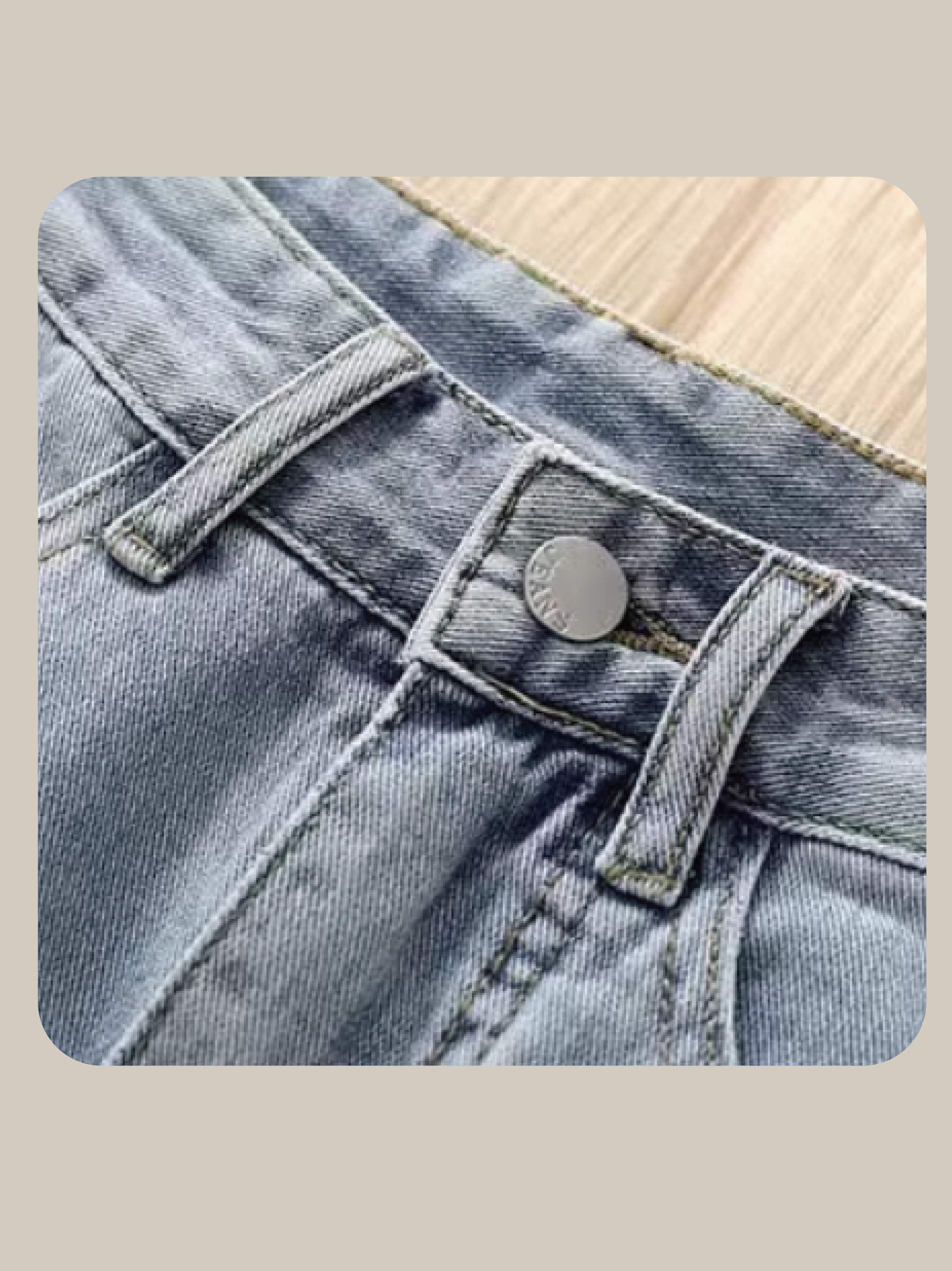 Heart Embroidery Midi Denim Skirt