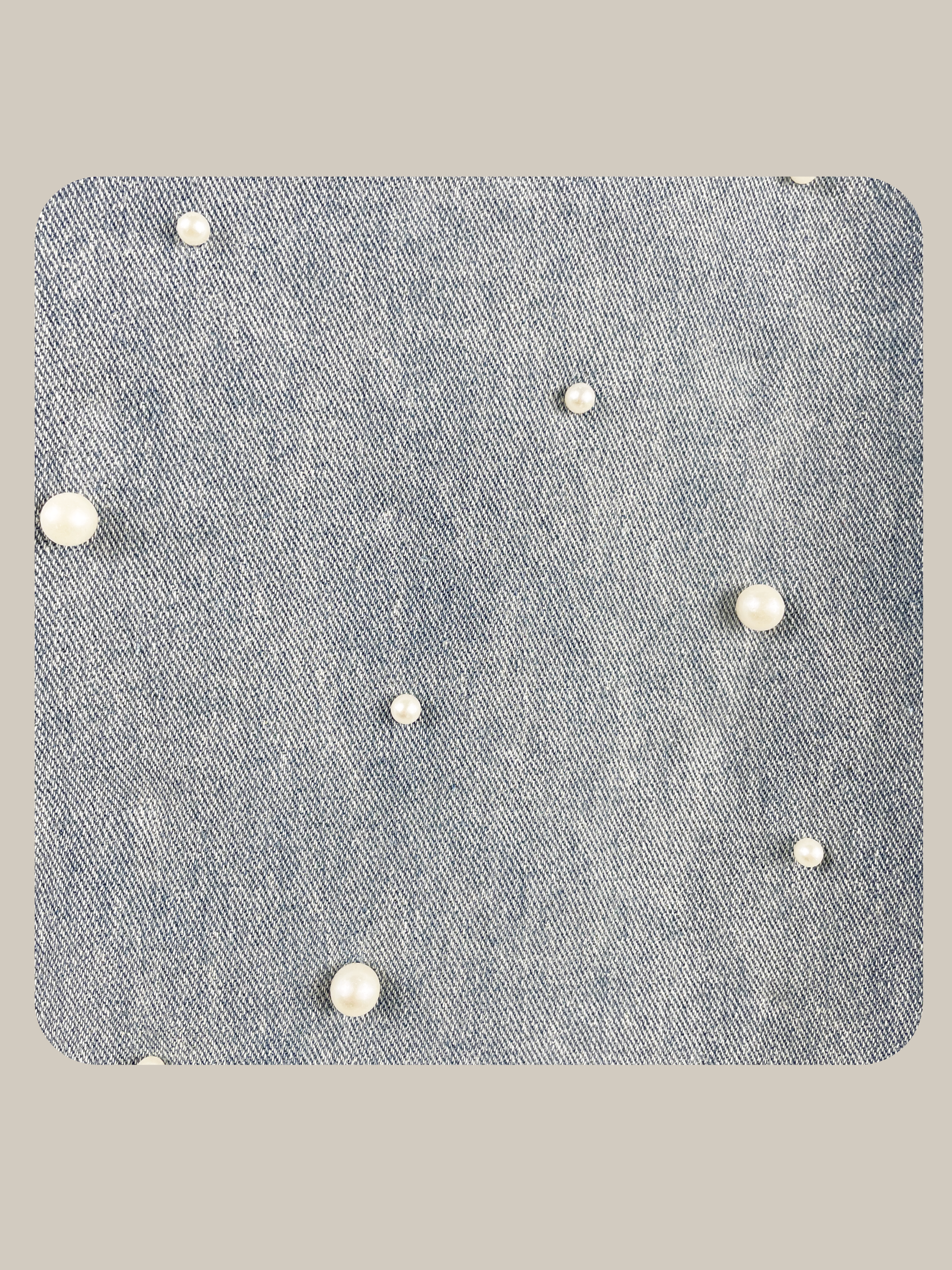 Pearl Deco Wide Denim Pants パールデコワイドデニムパンツ