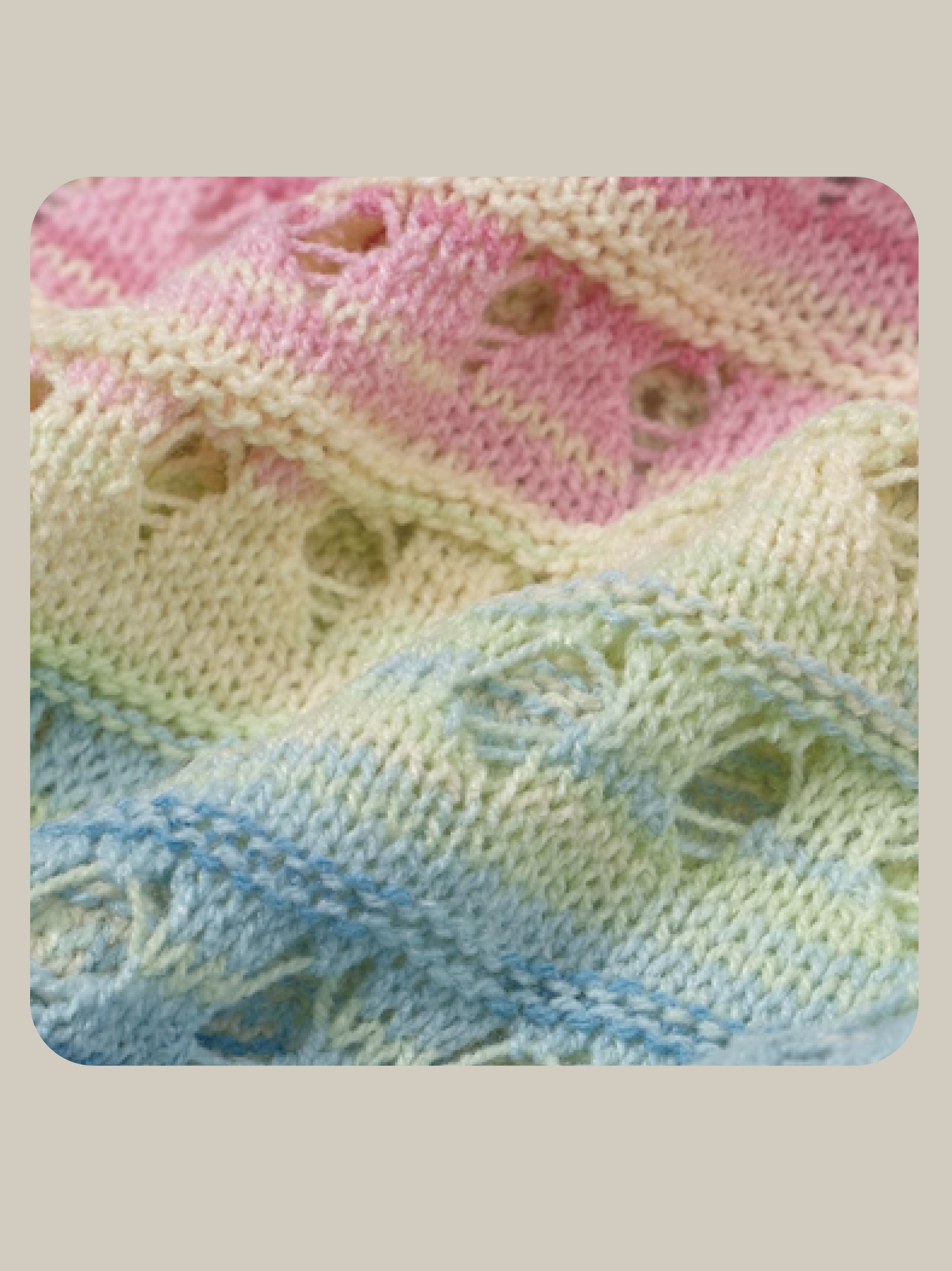 Rainbow Colored Narrow Caridgan 虹色カーディガン