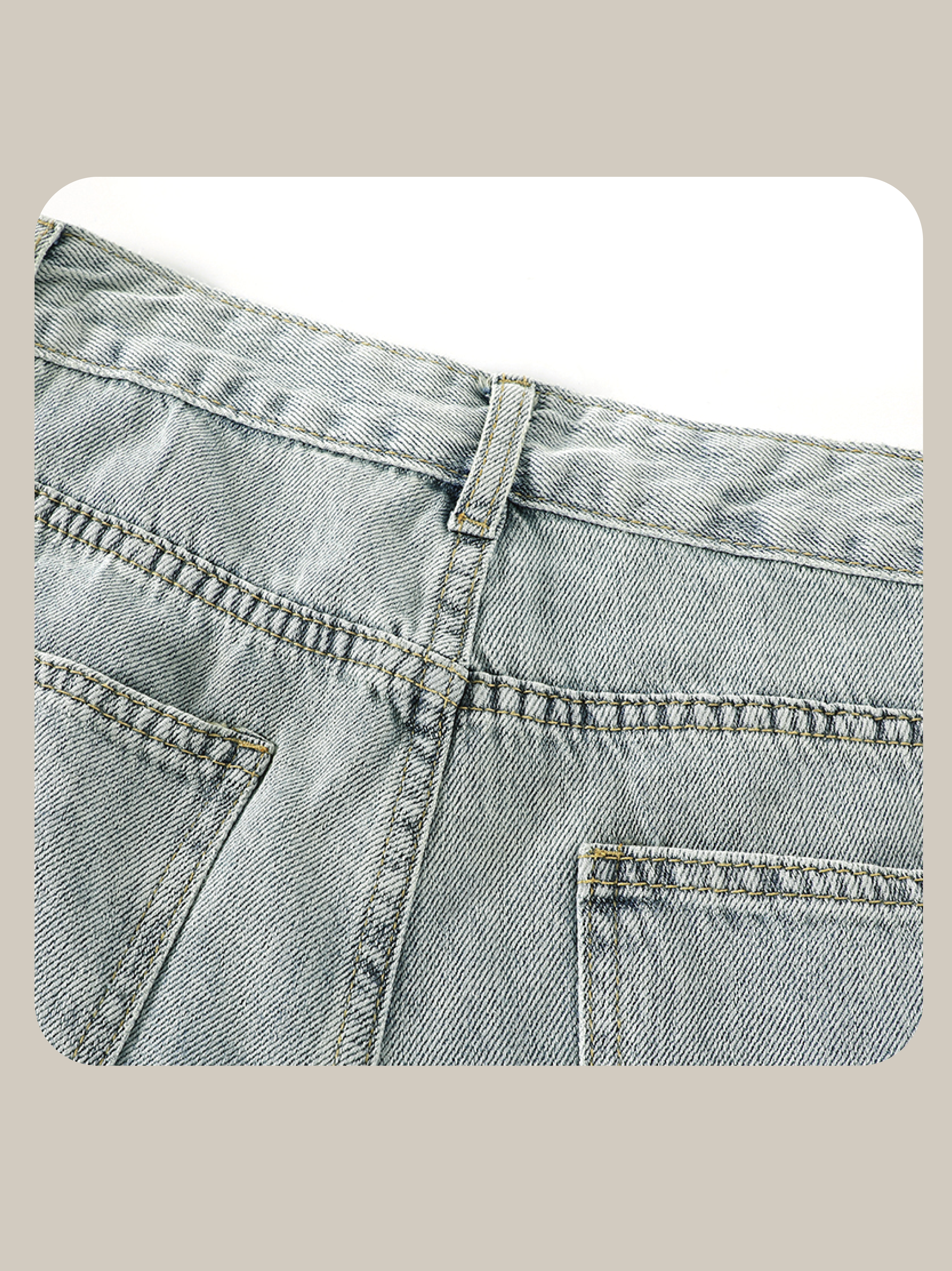 Pearl Deco Wide Denim Pants パールデコワイドデニムパンツ