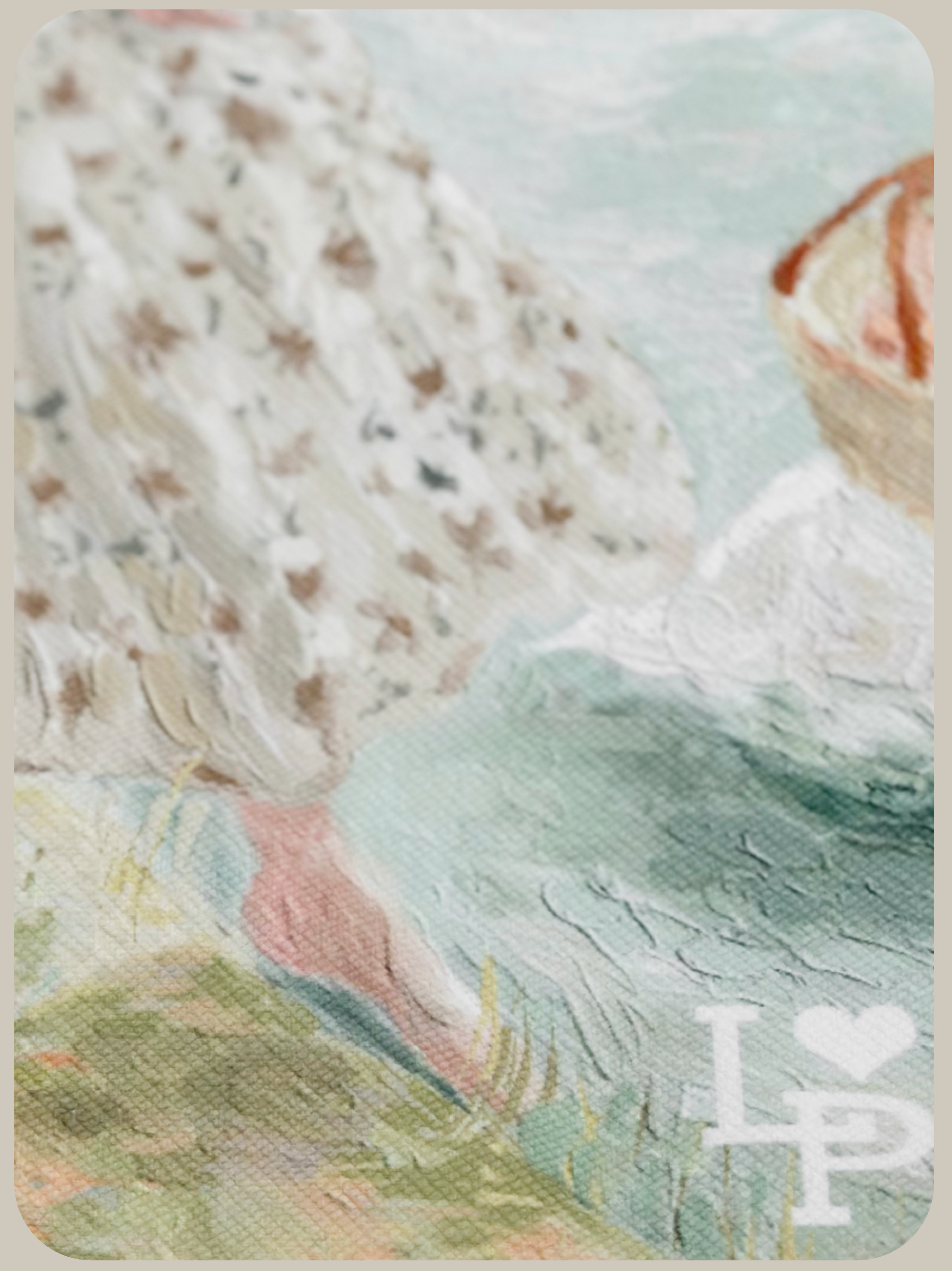 Oil Panting Tote Bag.