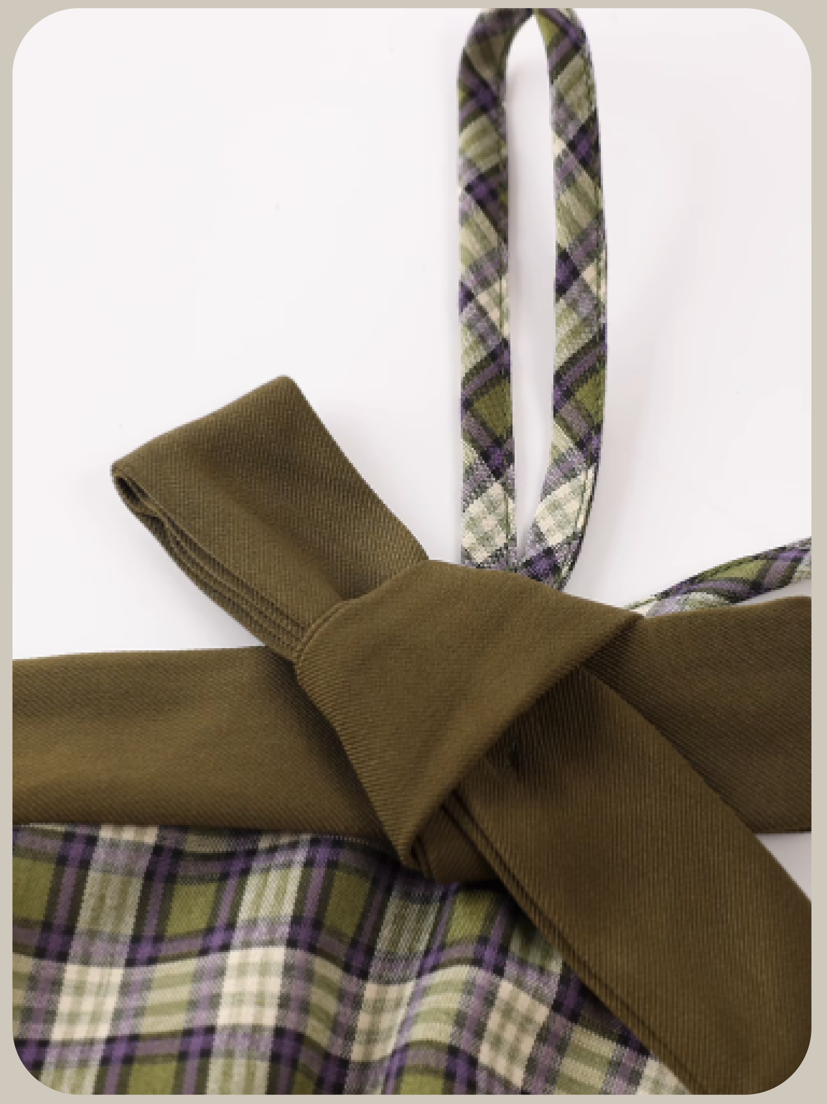 Check Ribbon Dress/チェックリボンドレス