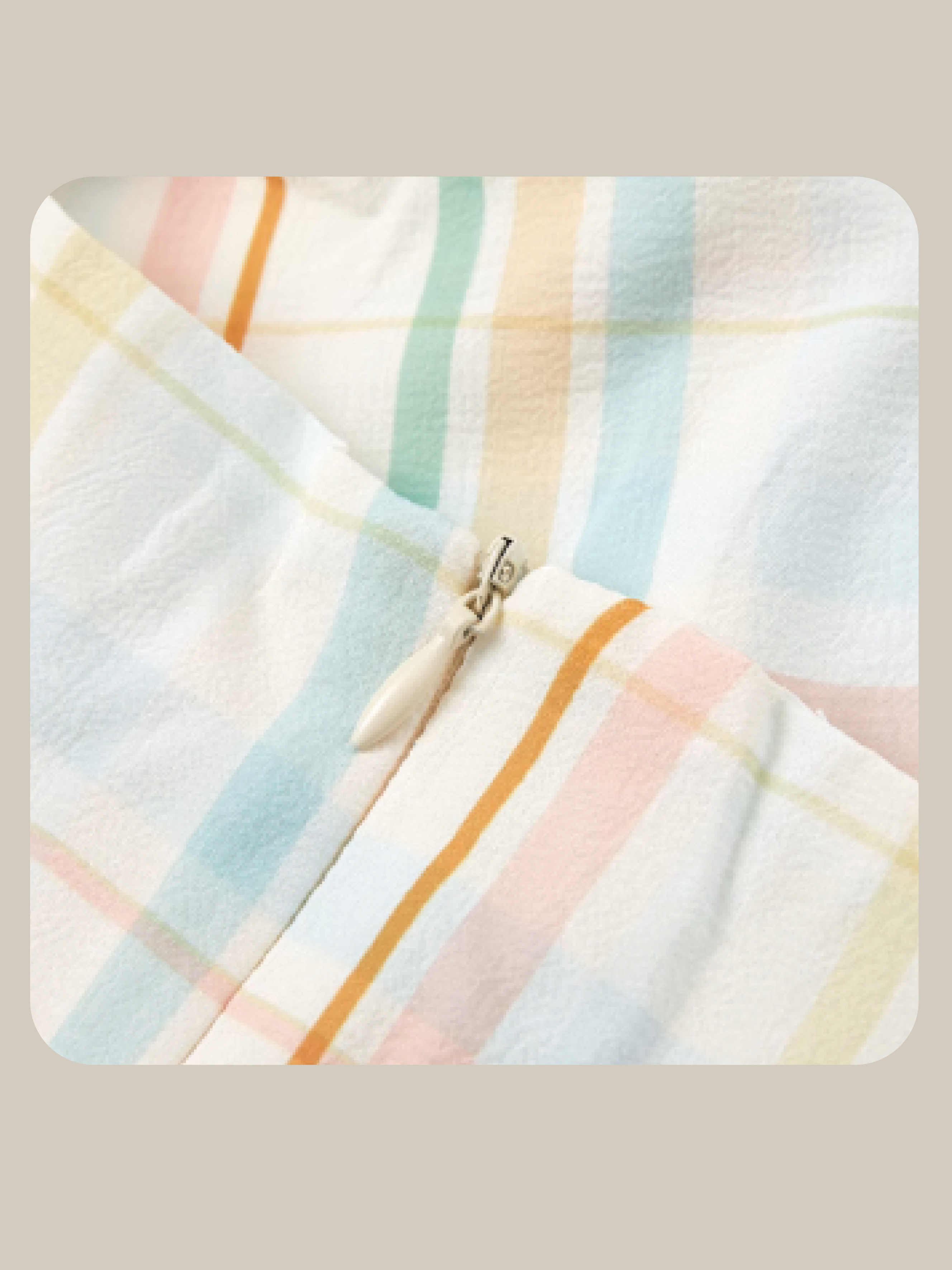 Pastel Color Plaid One Piece/パステルカラーチェックワンピース