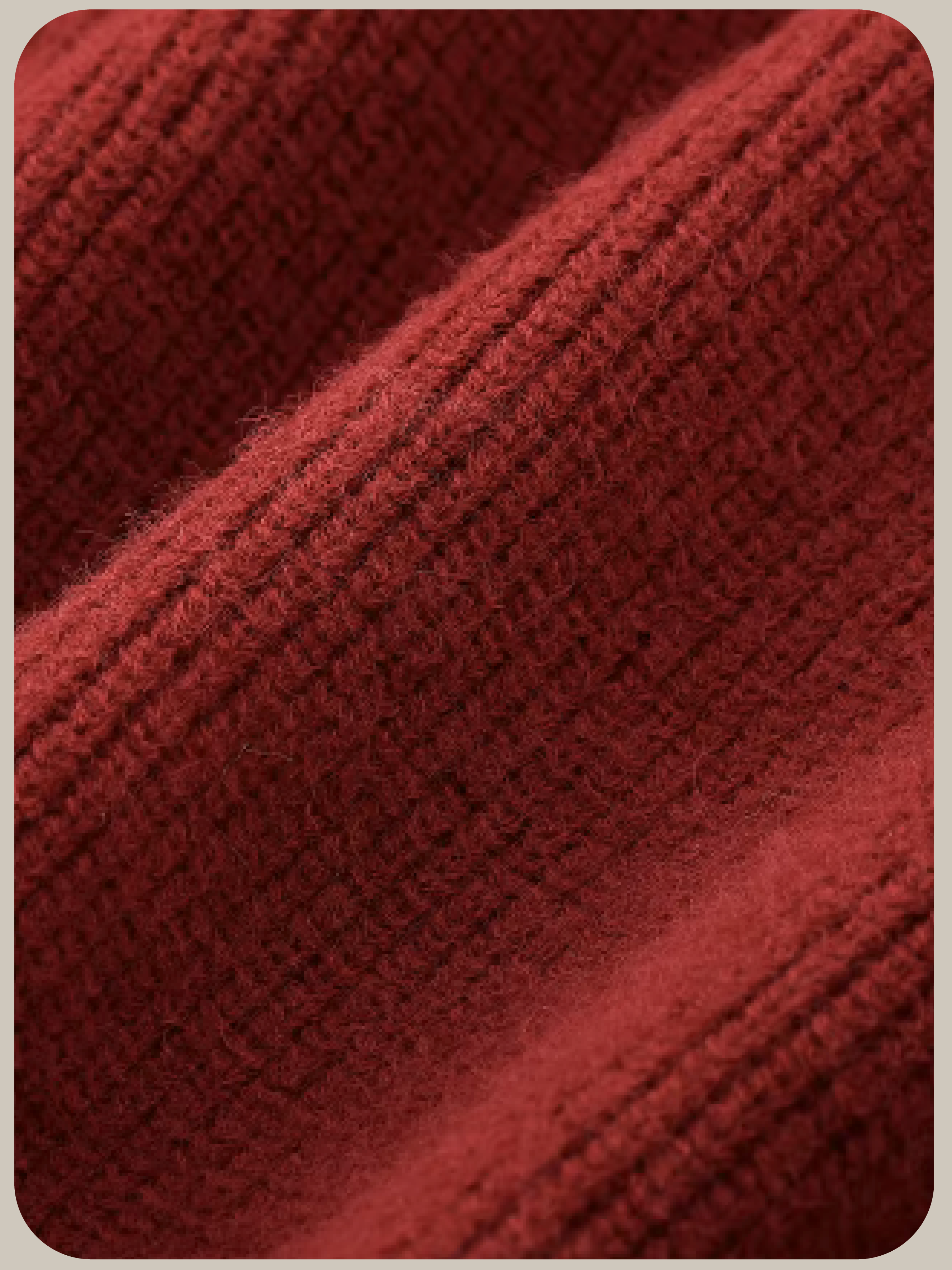 Fake Two Red Polo Knit/フェイクツーレッドポロニット