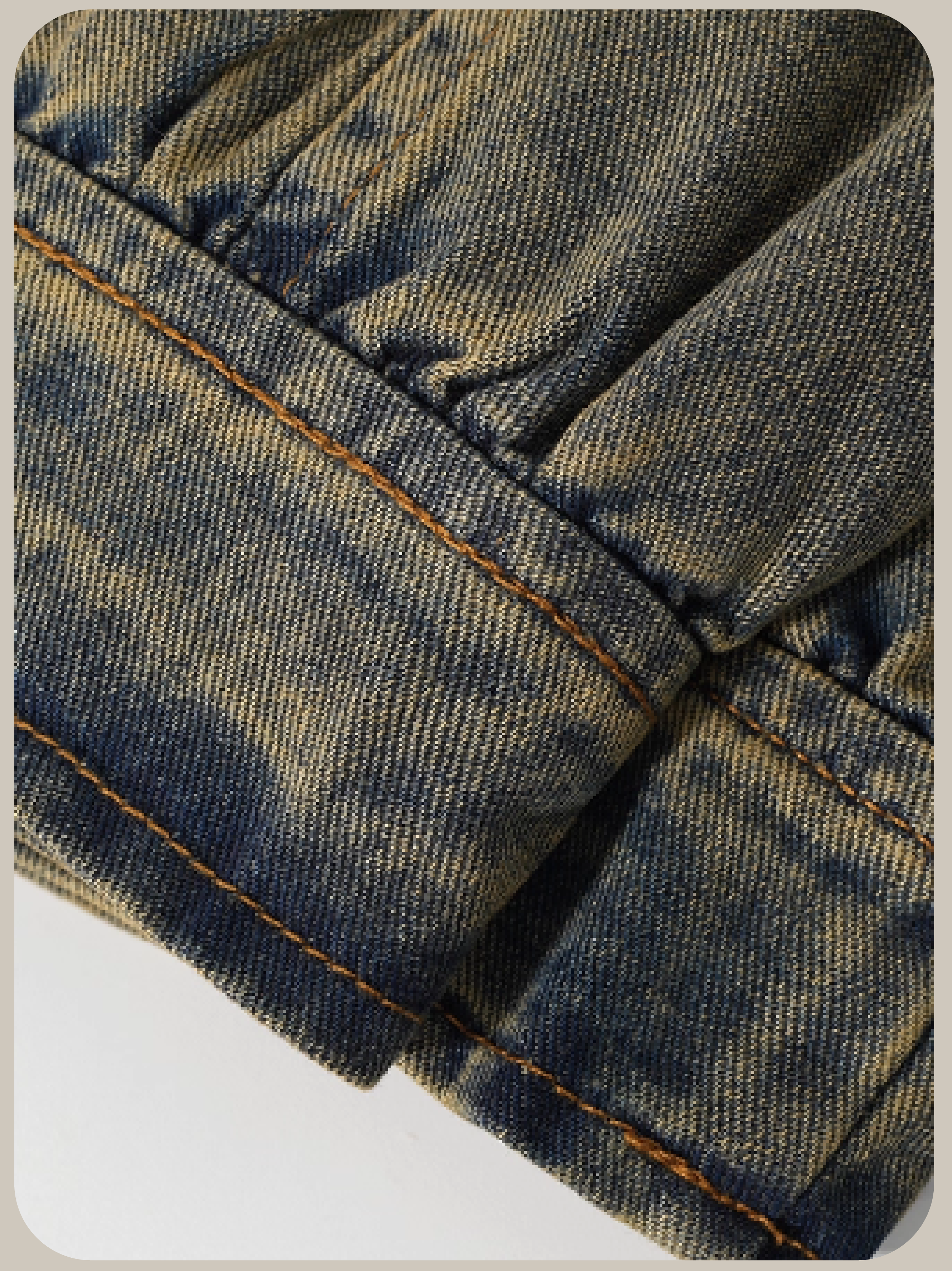 Big Fluffy Collar Denim Down Jacket/ビッグカラーデニムダウンジャケット