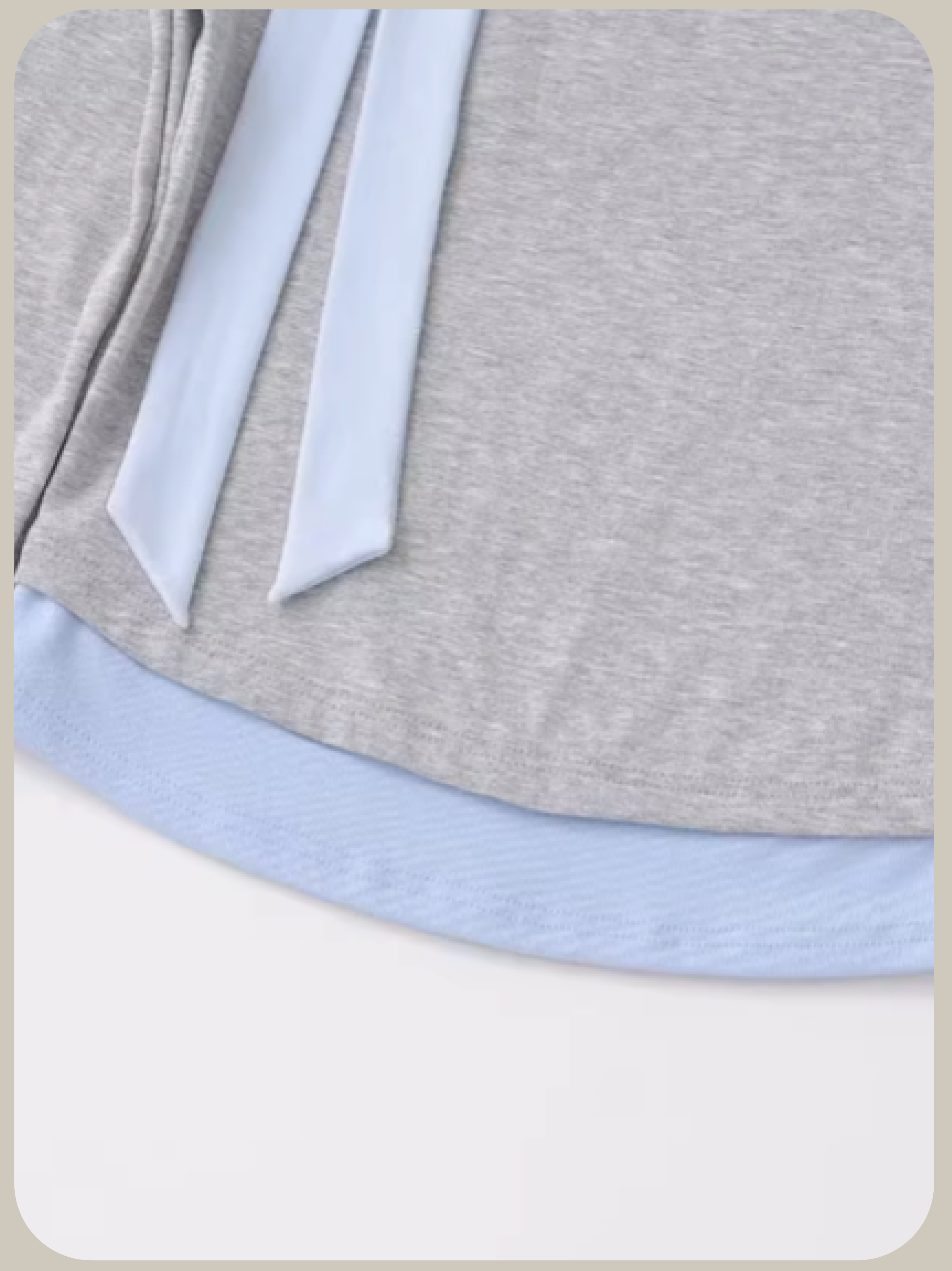 Half Neck Ribbon Point Top/ハーフネックリボンポイントトップス