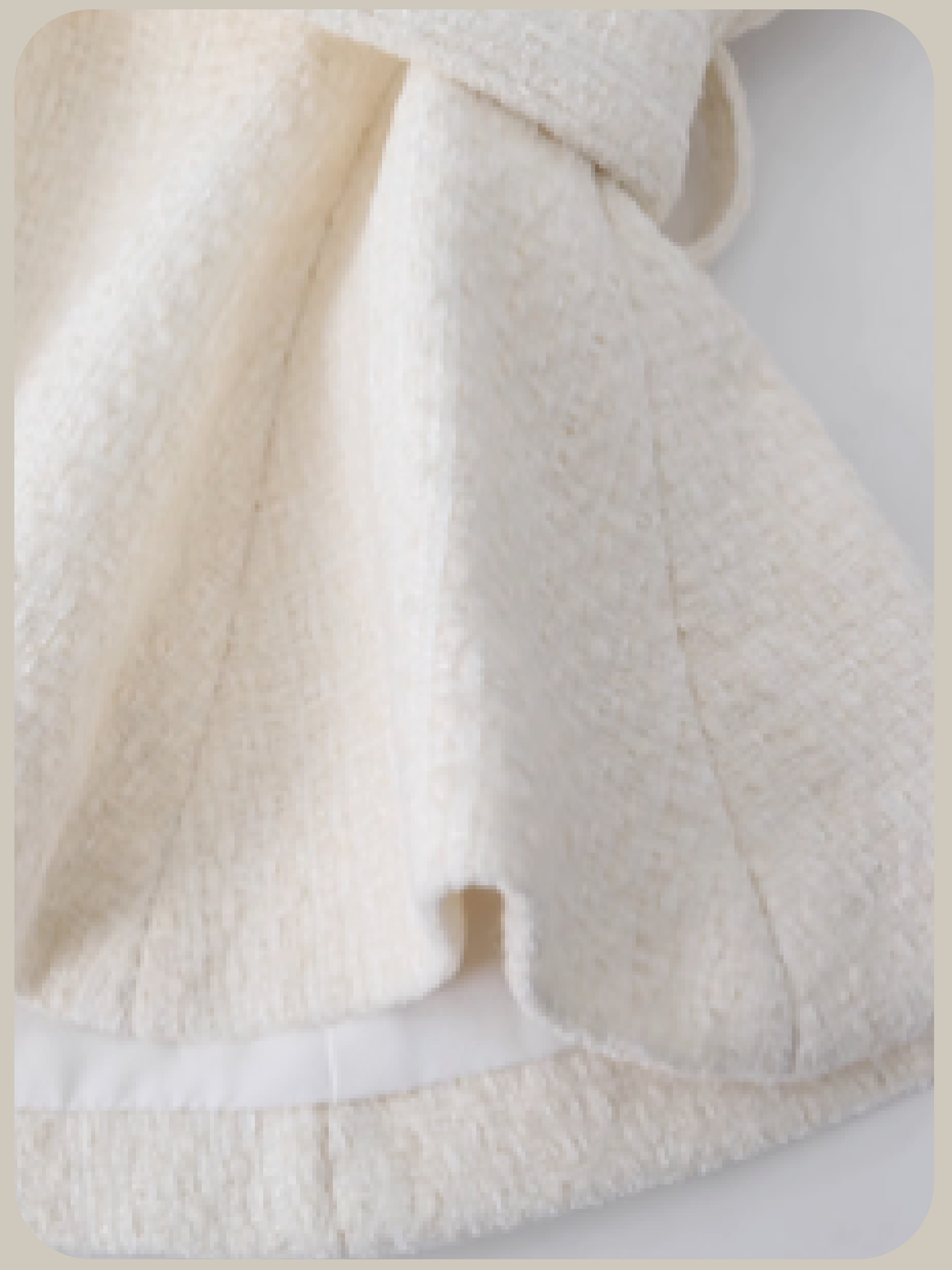 Fur Collar Coat Flower Applique Set Up/ファーカラーコートフラワーアップリケセットアップ