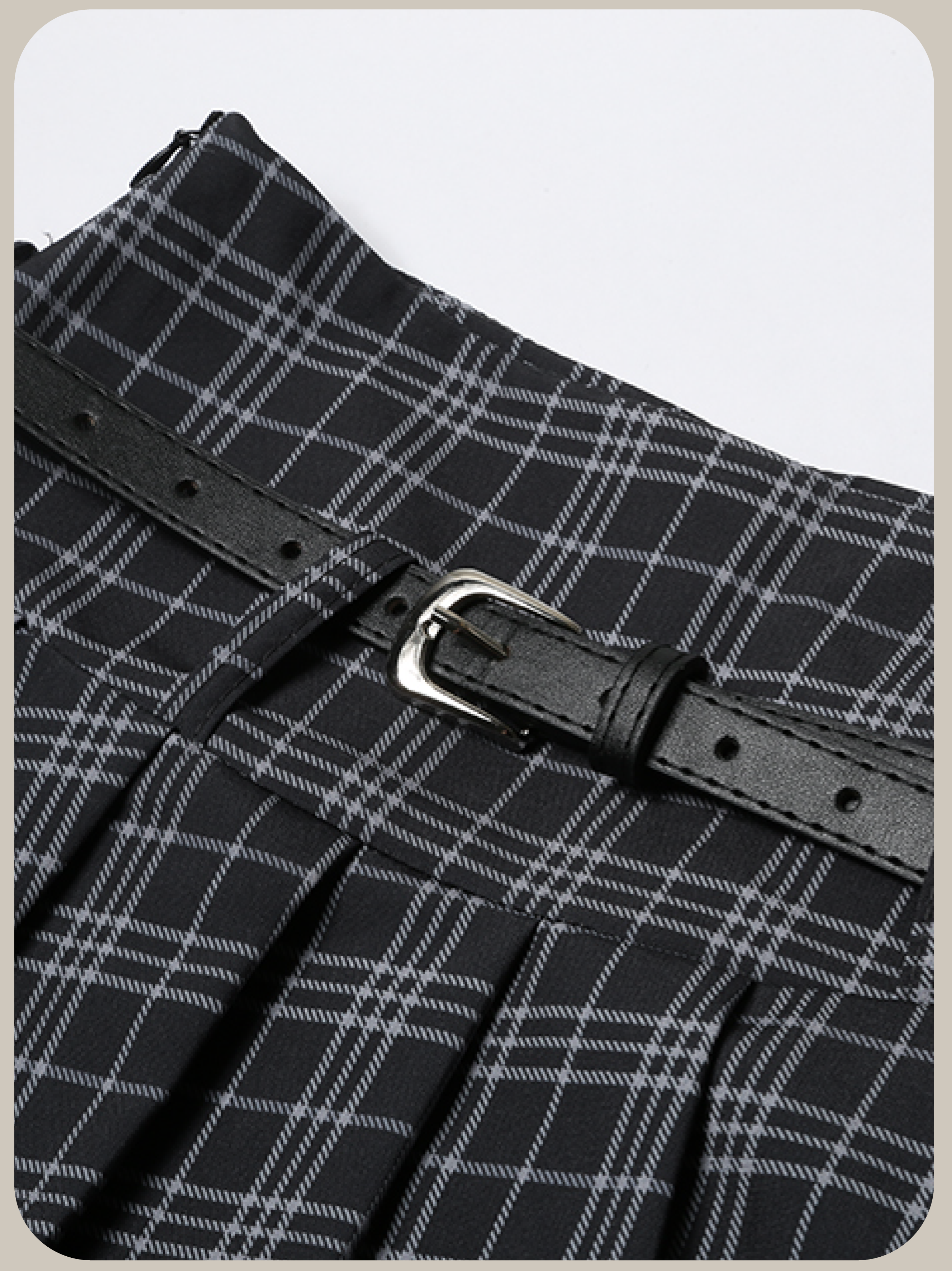 Preppy Check Pleats Skirt Set Up/プレッピーチェックプリーツスカートセットアップ