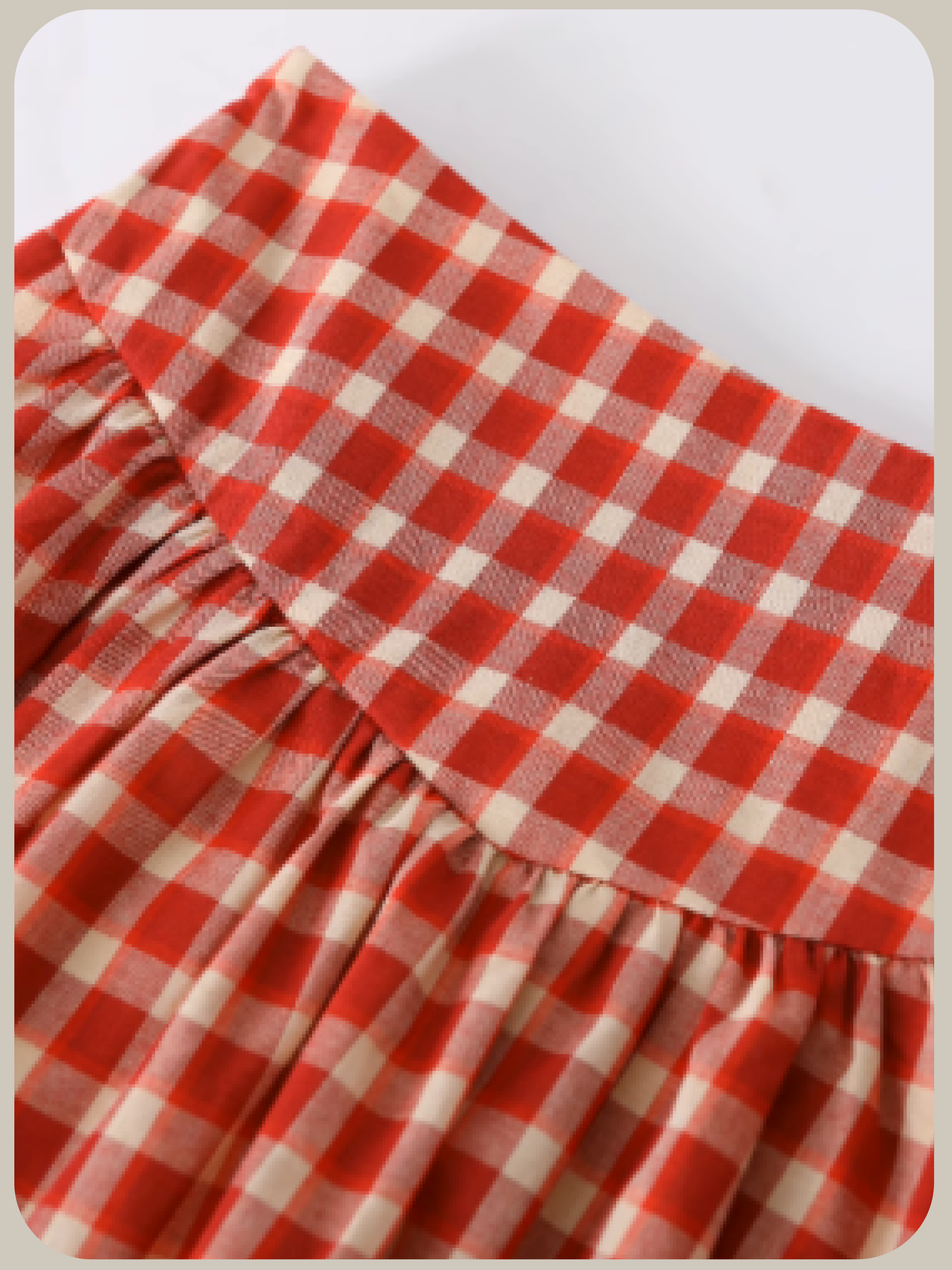 High Waist Vichy Style Skirt Set Up/ハイウエストヴィシースタイルスカートセットアップ