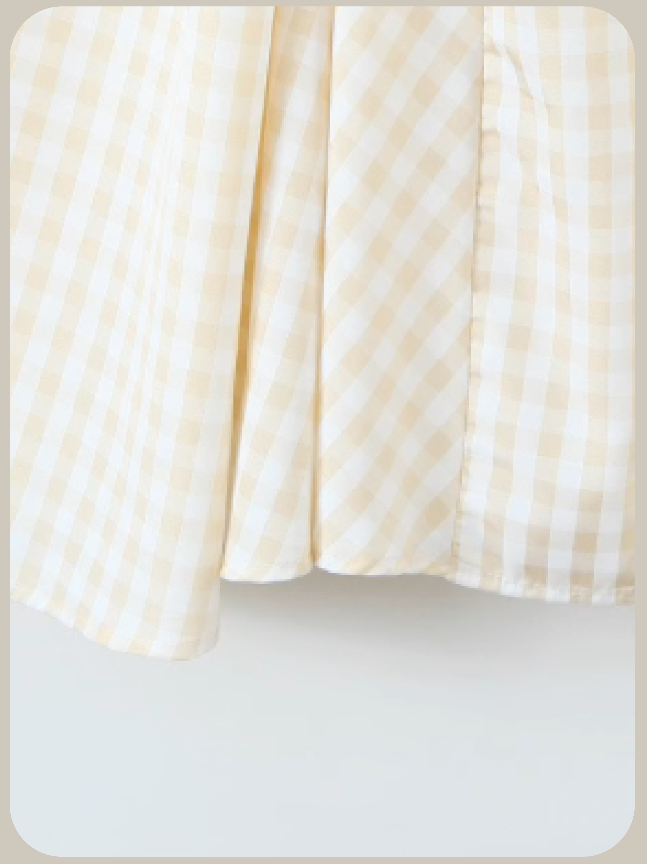 French Plaid Voluminous Dress/フレンチチェックボリュームドレス