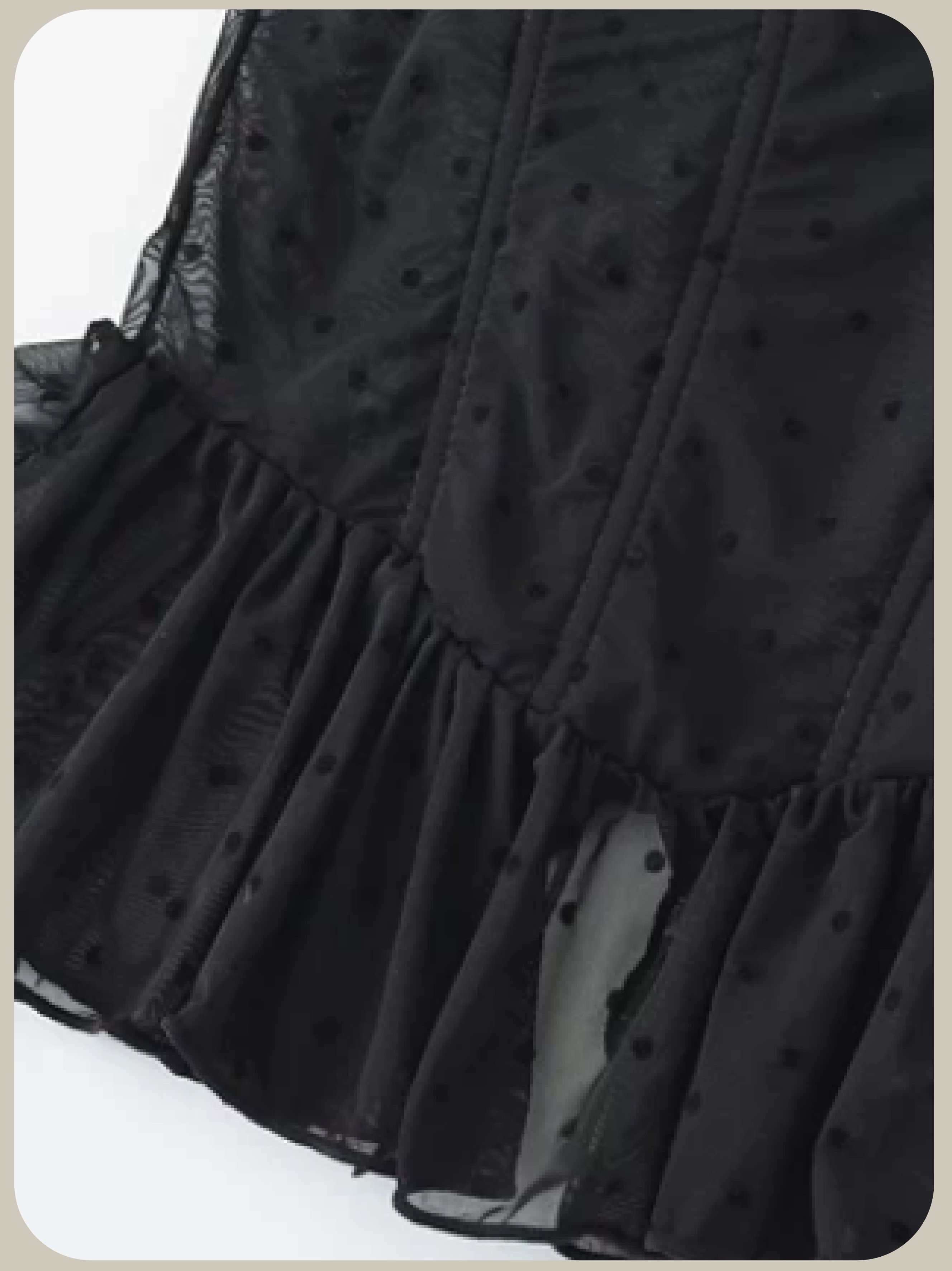 Dots Padded Flare Cami/ドット柄パッド入りフレアキャミソール