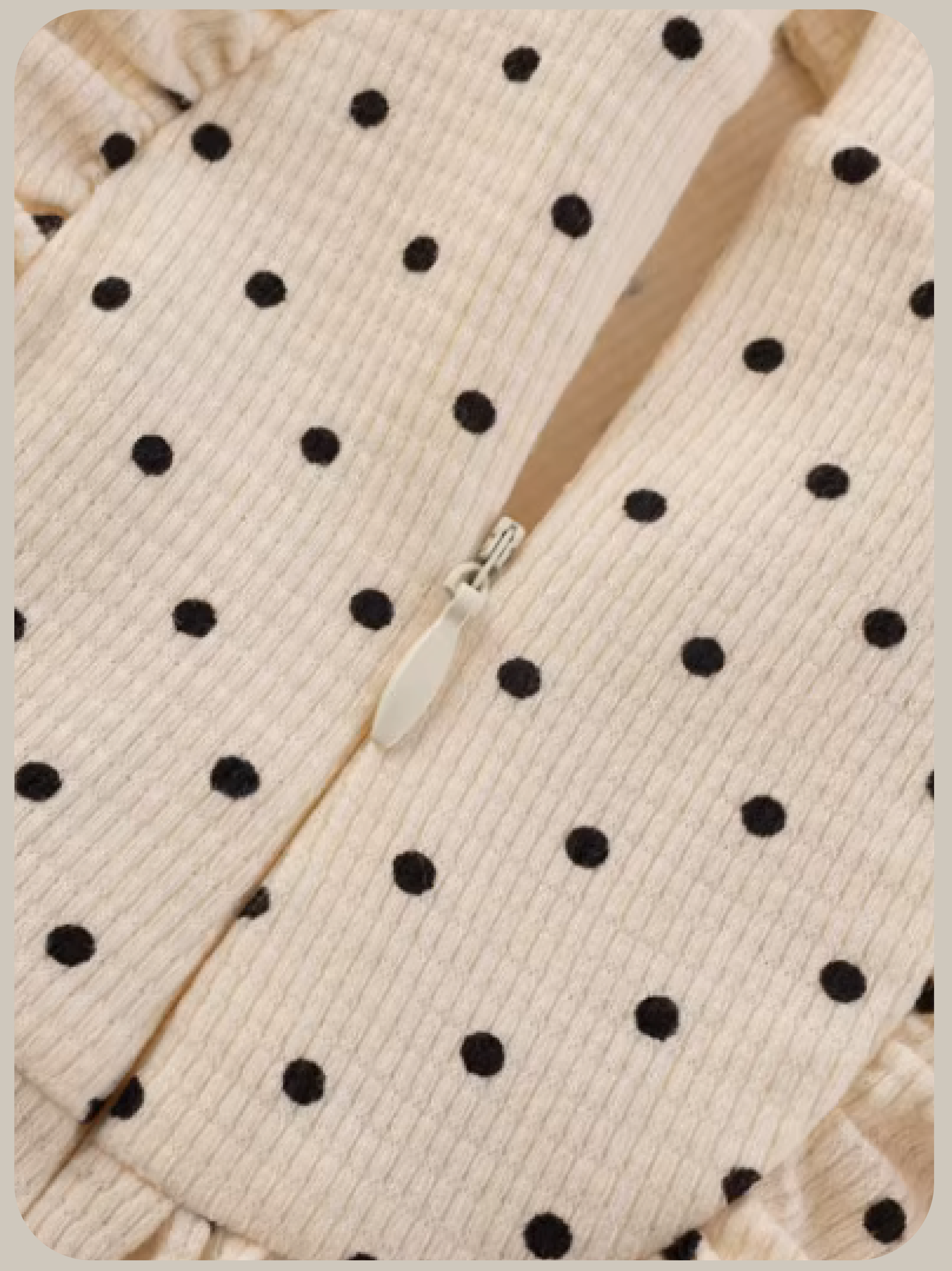 Dots Square Collar One Piece/ドットスクエア衿ワンピース