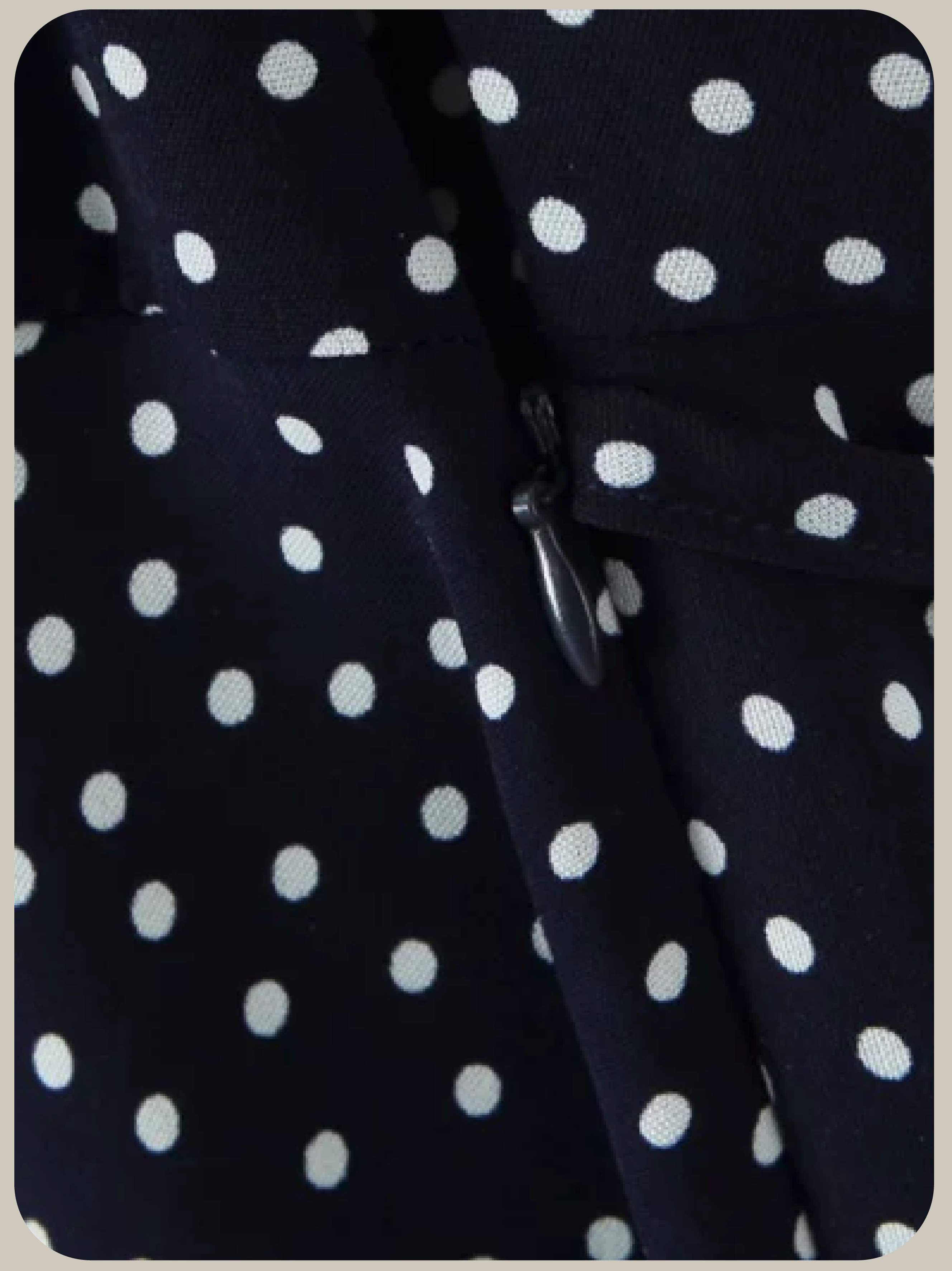 V-neck Lace Piping Dots One Piece/Vネックレースパイピングドット柄ワンピース
