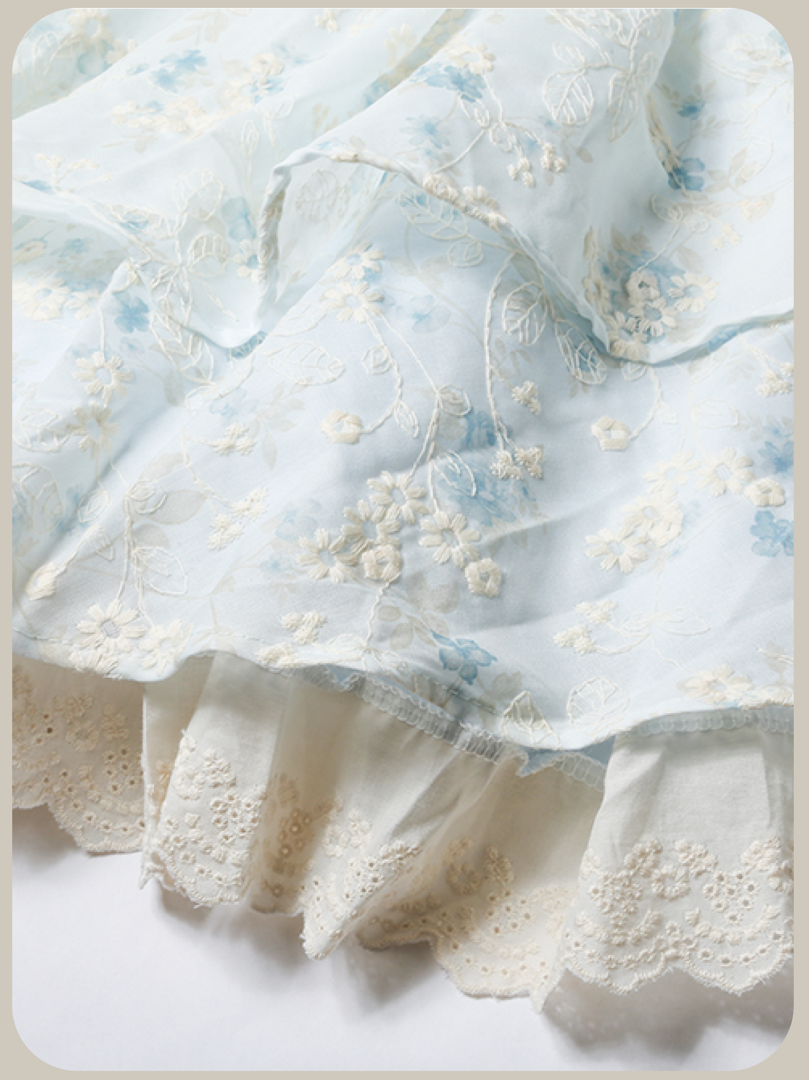 French Waisted Floral Dress/フレンチウエストフローラルドレス