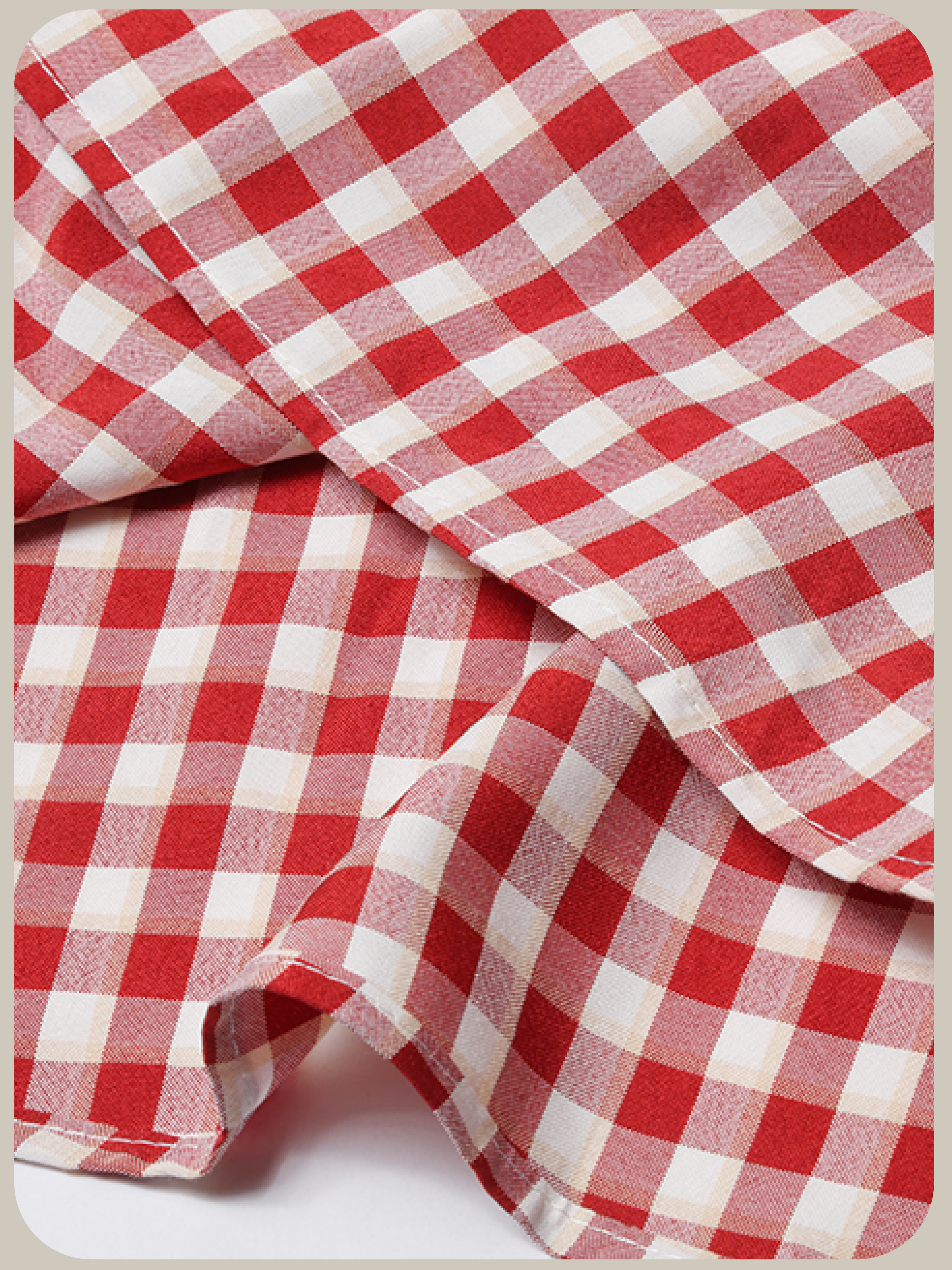 Shoulder Ribbon Red Check One Piece/ショルダーリボンレッドチェックワンピース