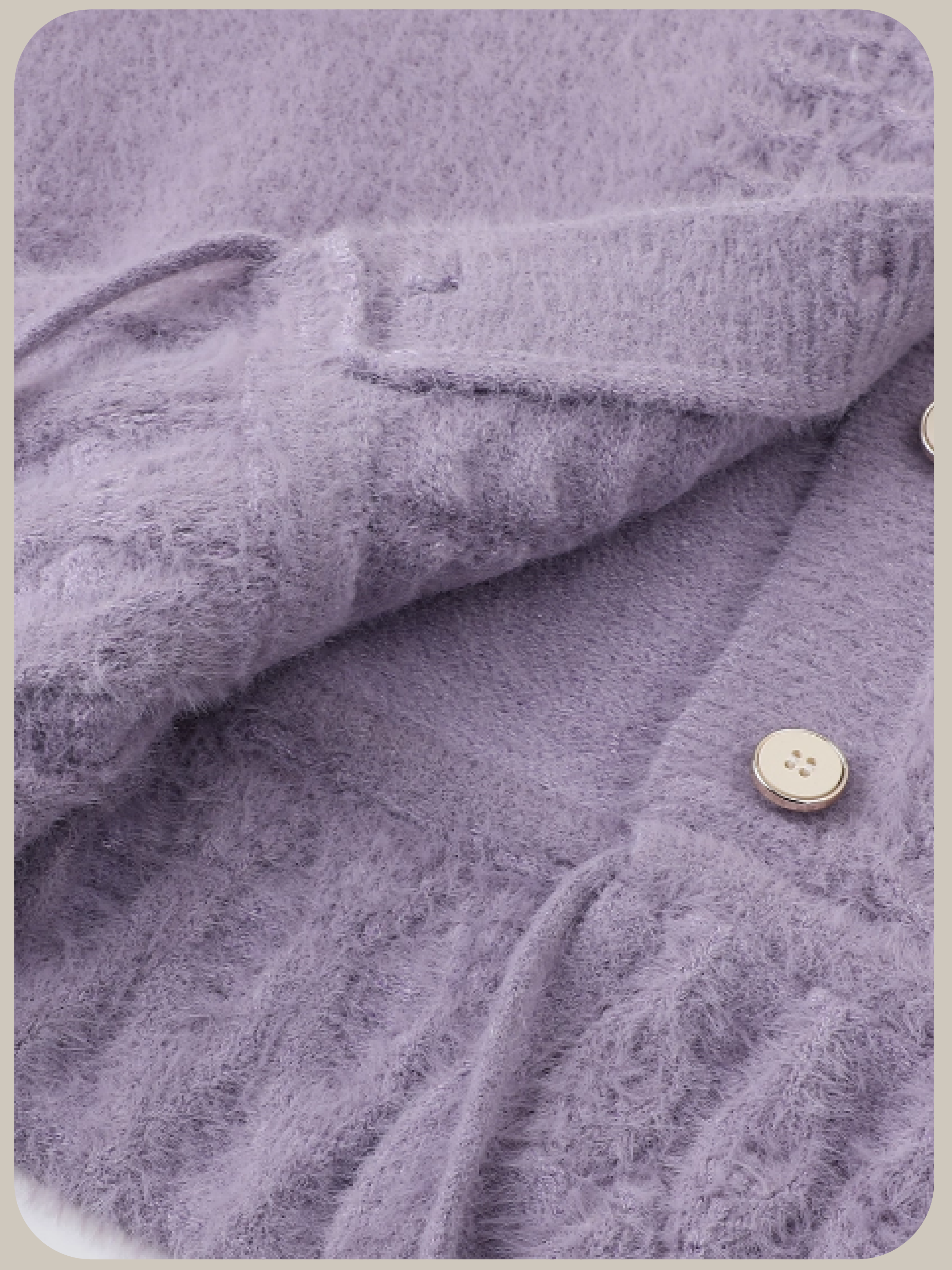 Elegant Purple Gather Cardigan/エレガントパープルギャザーカーディガン