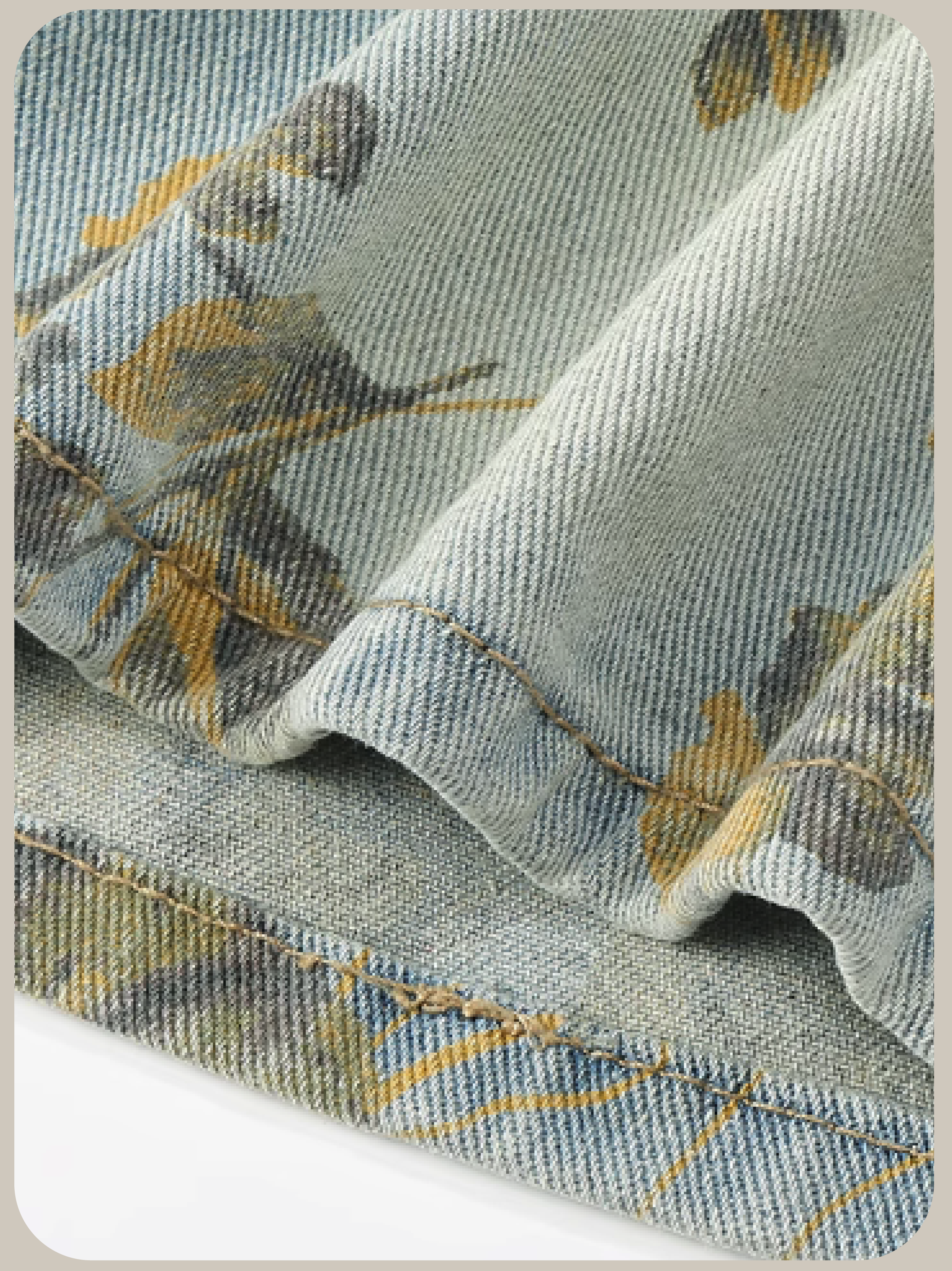 Botanical Denim Skirt/ボタニカルデニムスカート