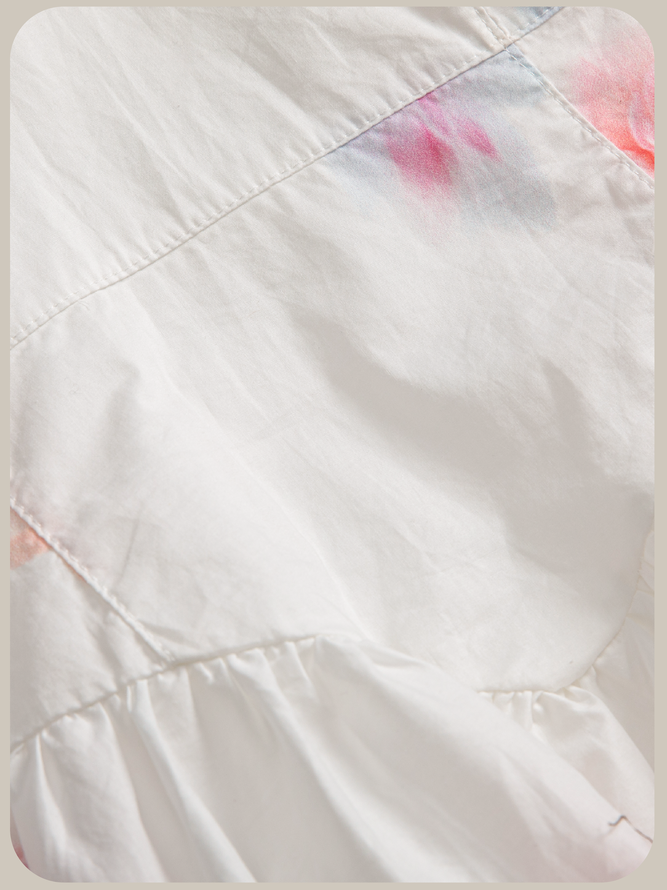 V-neck Garden Print One Piece/Vネックガーデンプリントワンピース