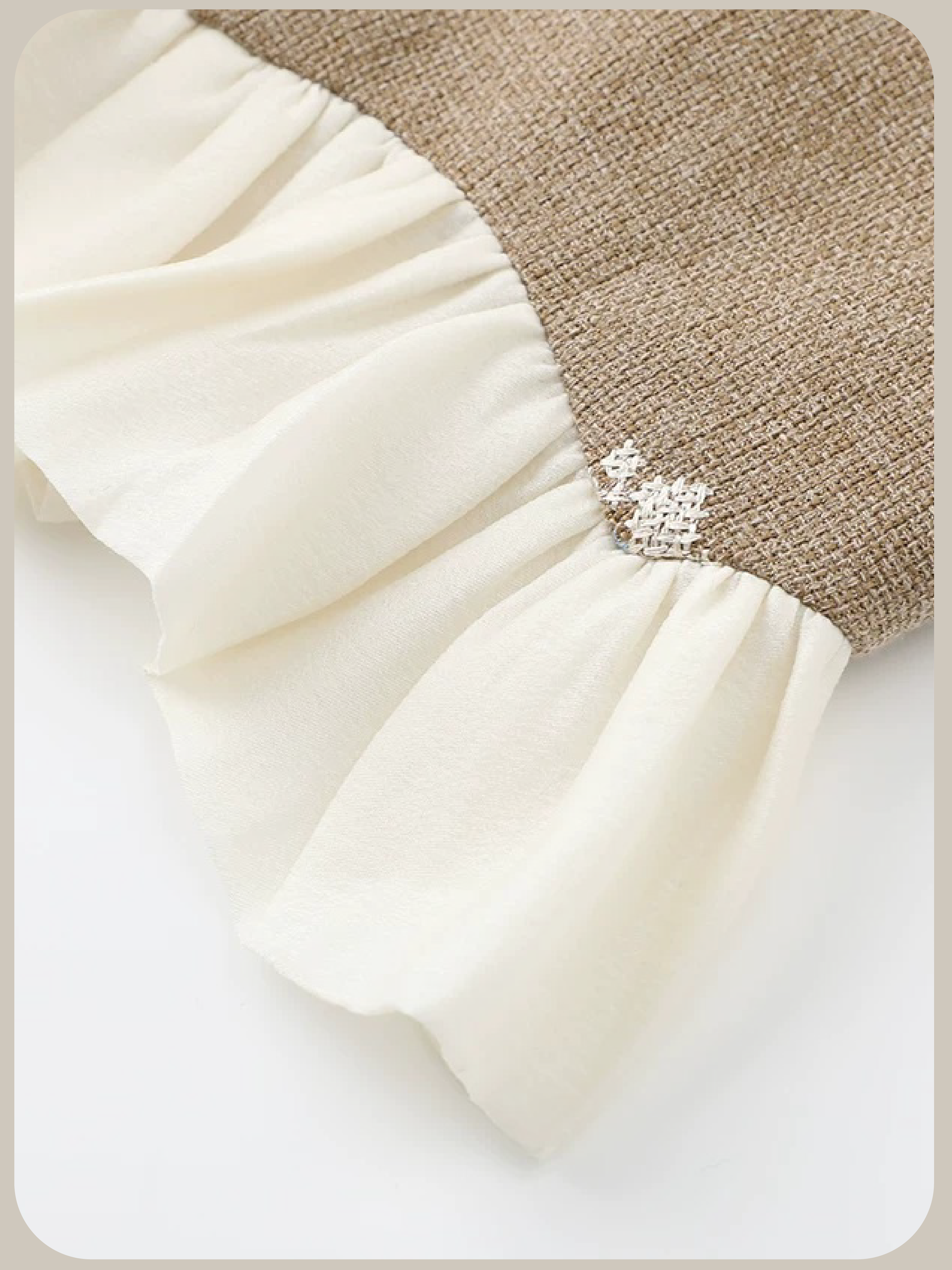 Flare Embroidery Vest Set Up