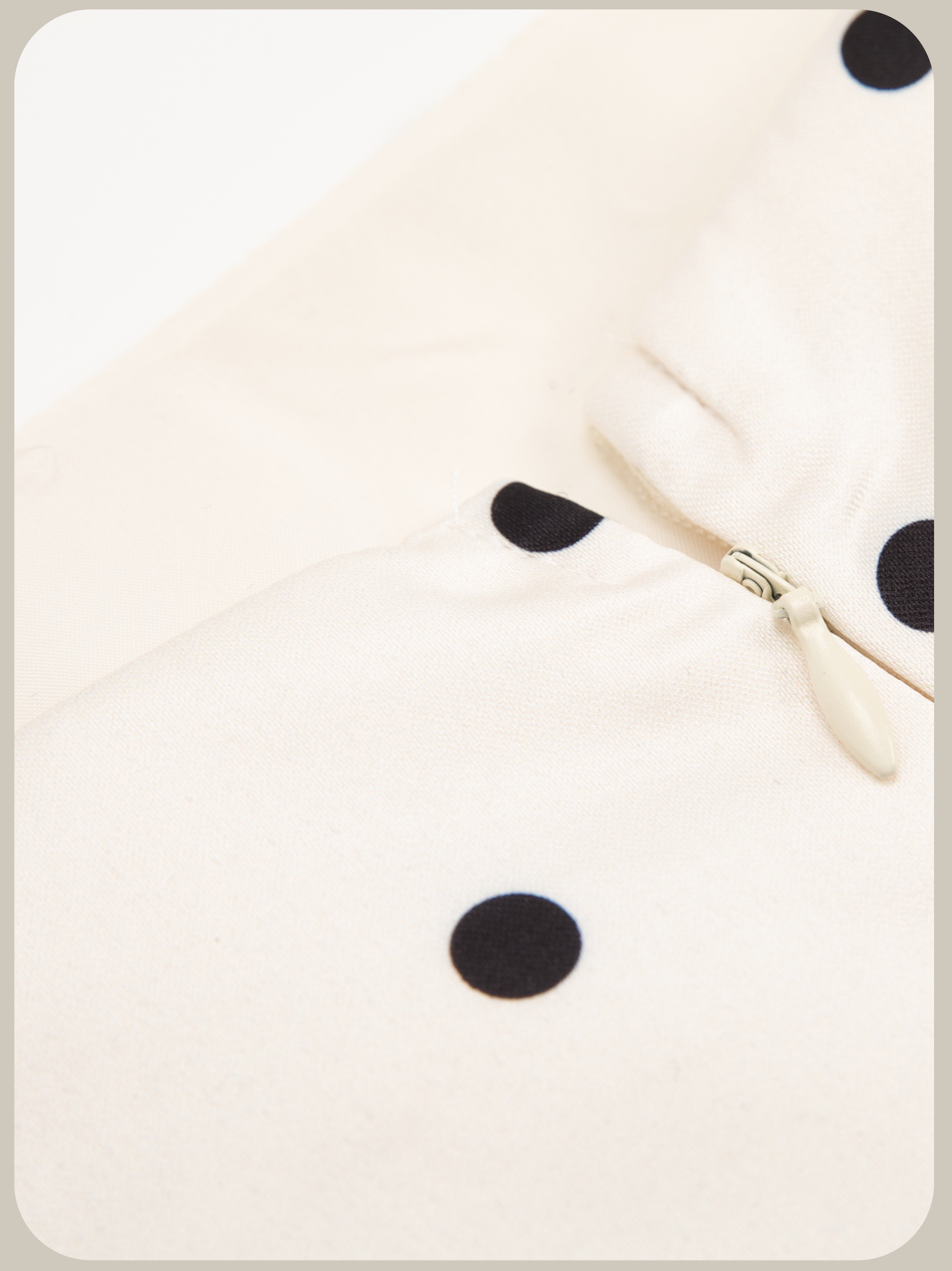Polka Dot Satin Midi Slip Dress/ポルカドット柄サテンミディスリップドレス