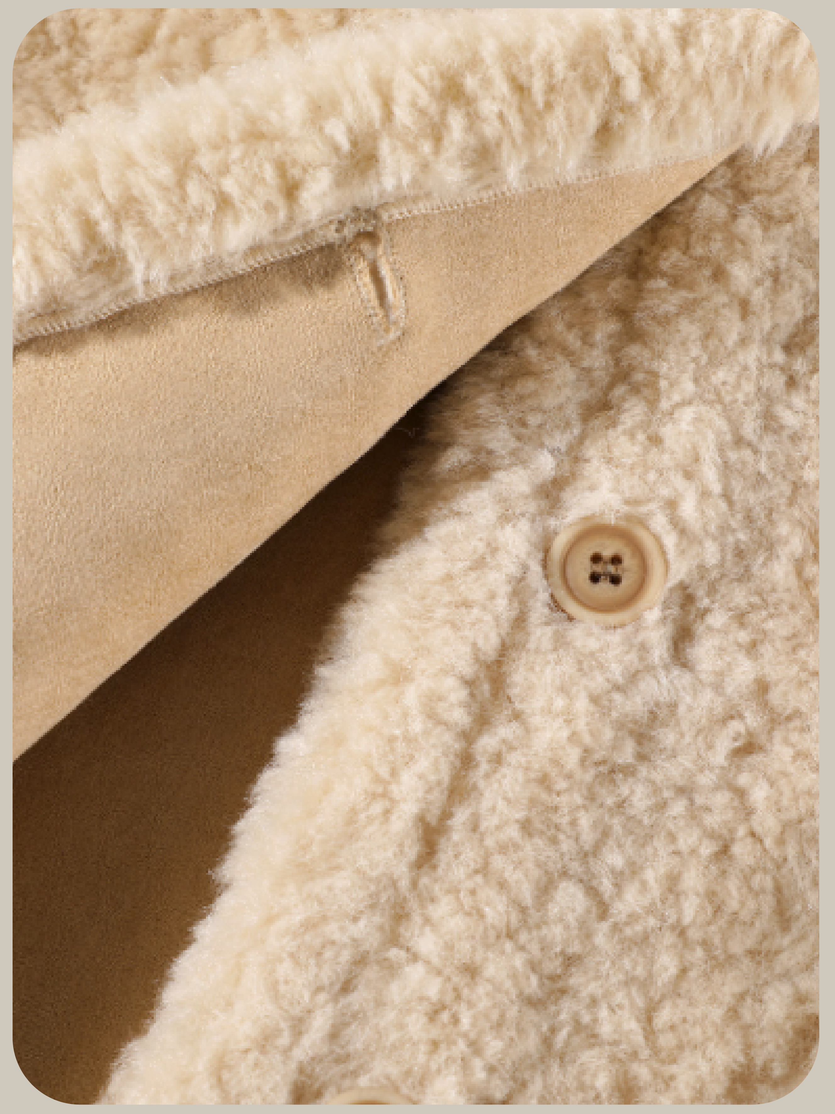 Fluffy Fur Coat With Gloves/ふわふわファーコート手袋