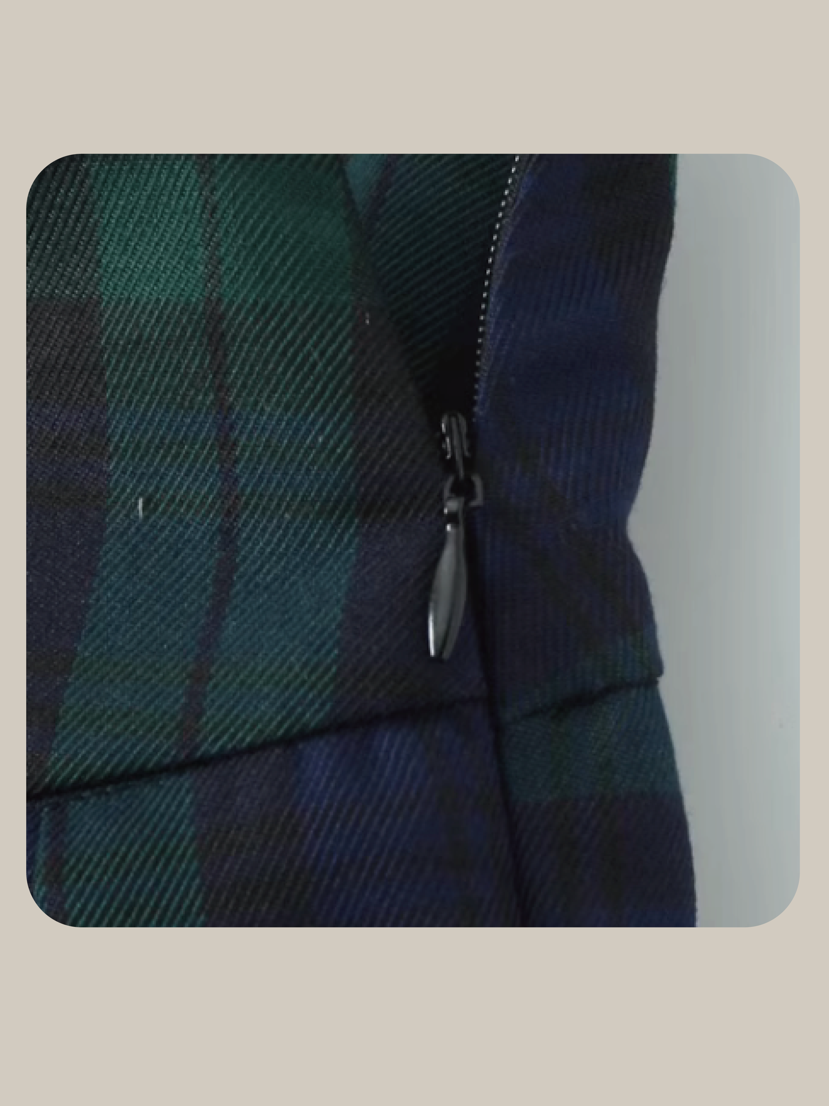 Buckle Check Pleats Skirt/バックルチェックプリーツスカート